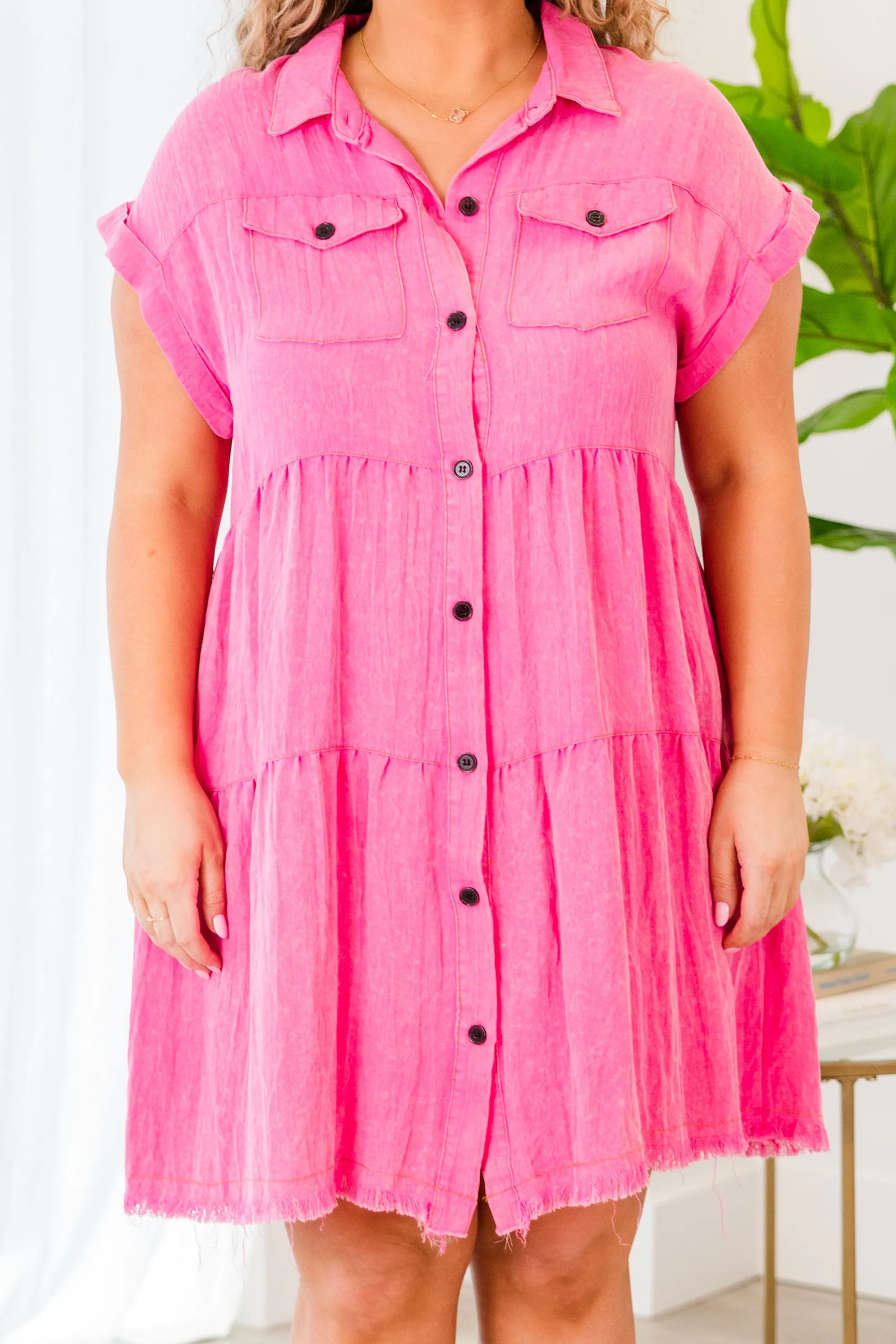 First Date Passion Dress, Hot Pink