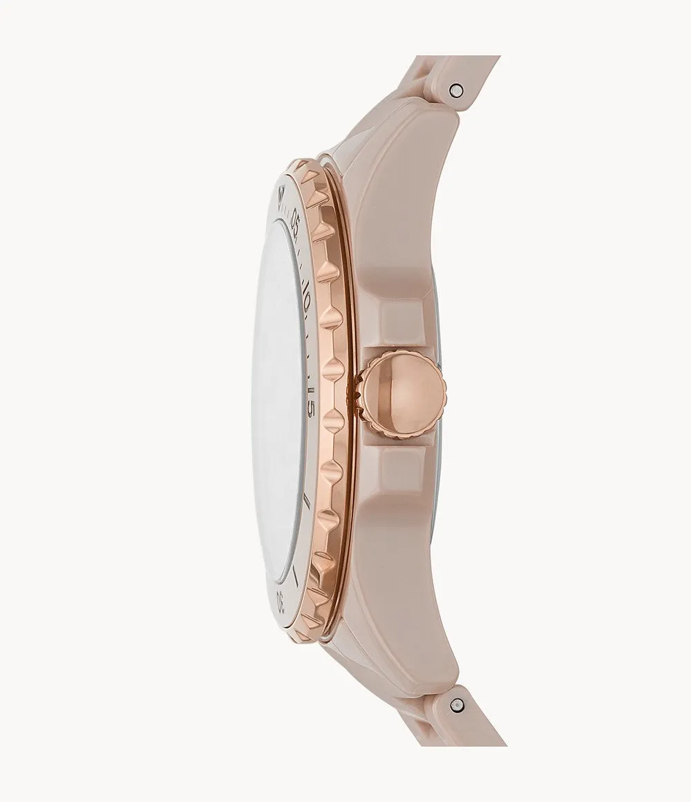 Fossil Fb-01 Salted Caramel Dial Women's Watch 36mm