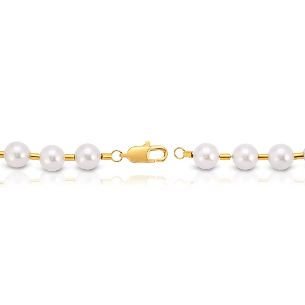 Full Gold Pearl Chain