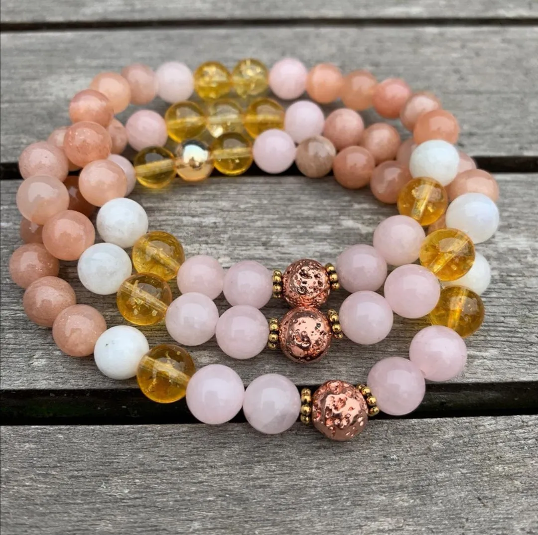 Full Moon Mala Bracelet