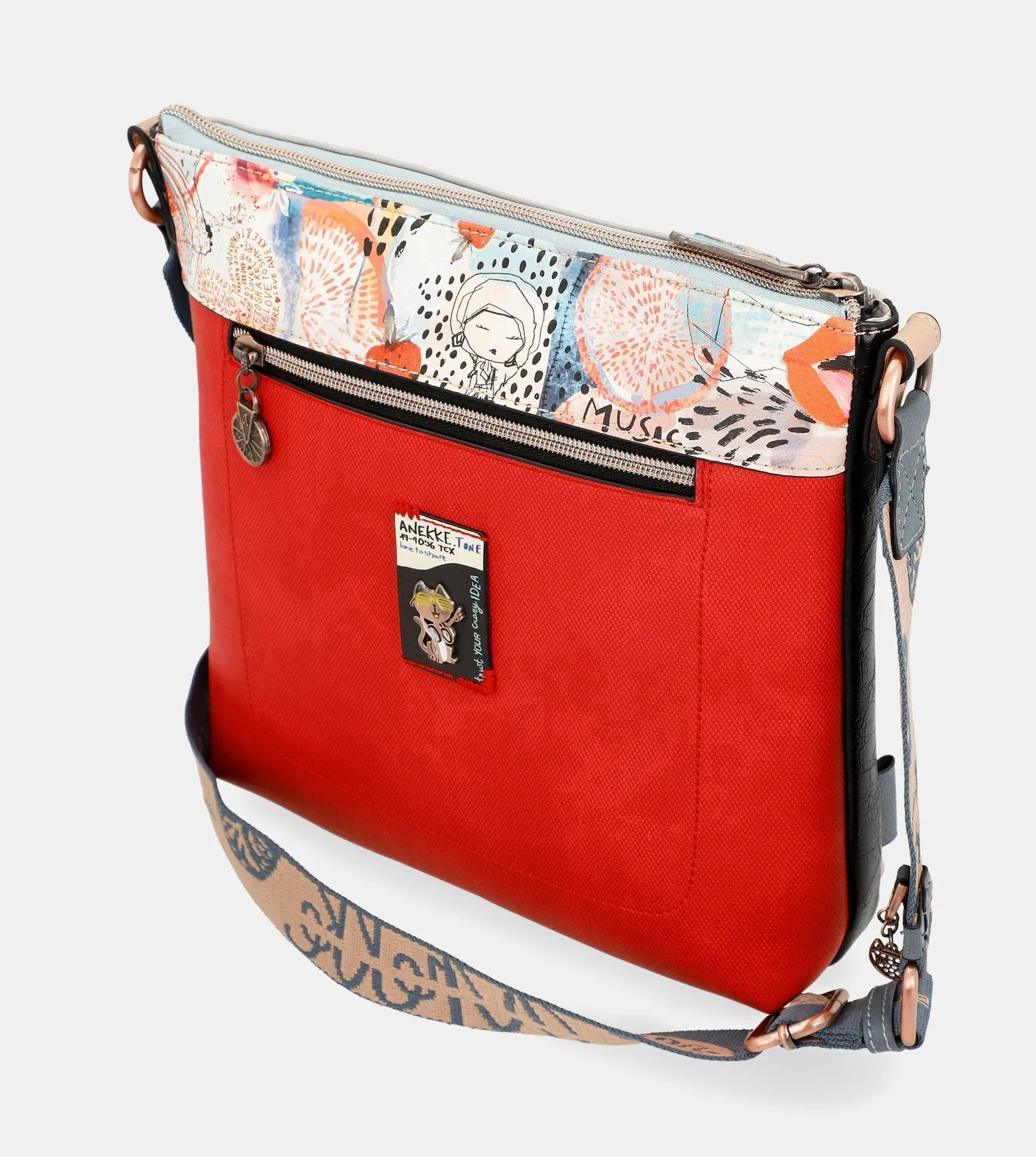 Fun & Music Shoulder bag with pockets Fun & Music