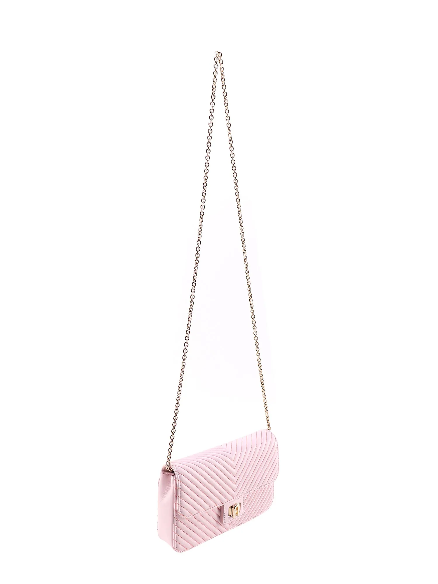 Furla Pop Star Logo Lock Detailed Mini Crossbody Bag