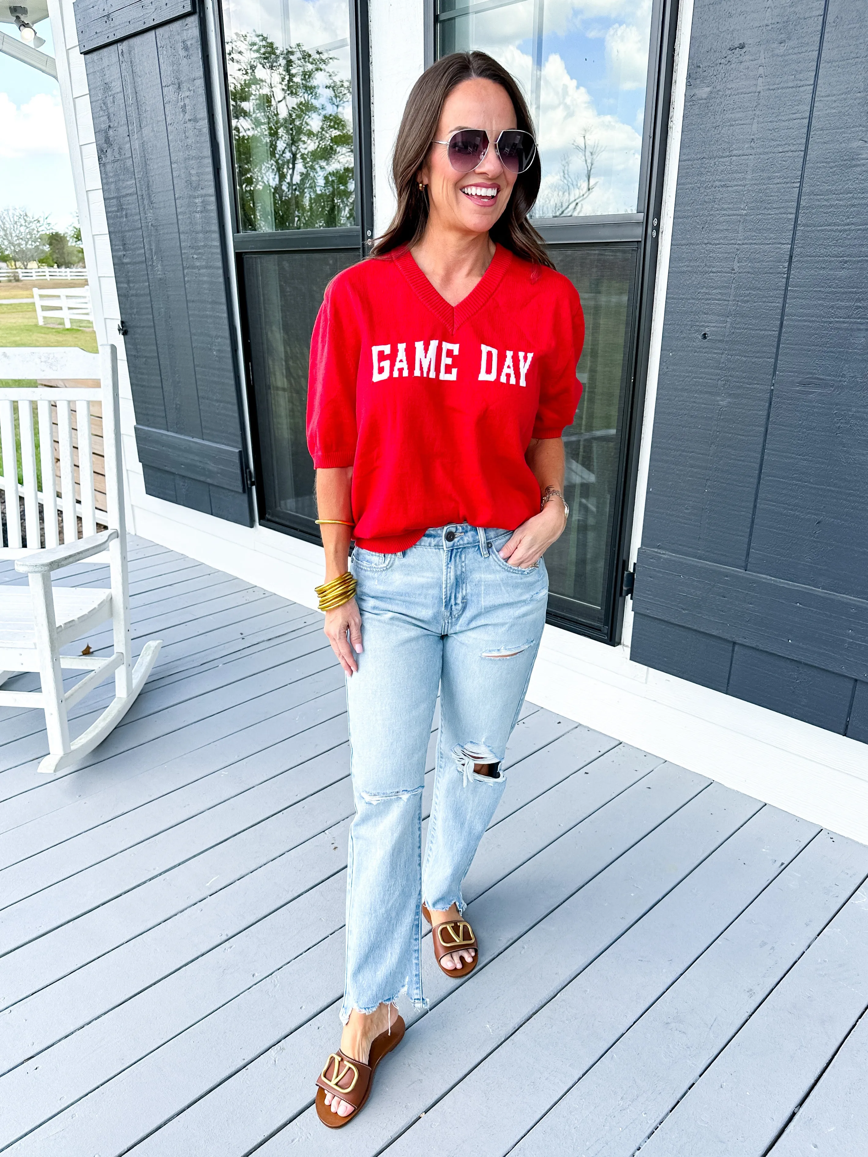 GAMEDAY Sweater in Red