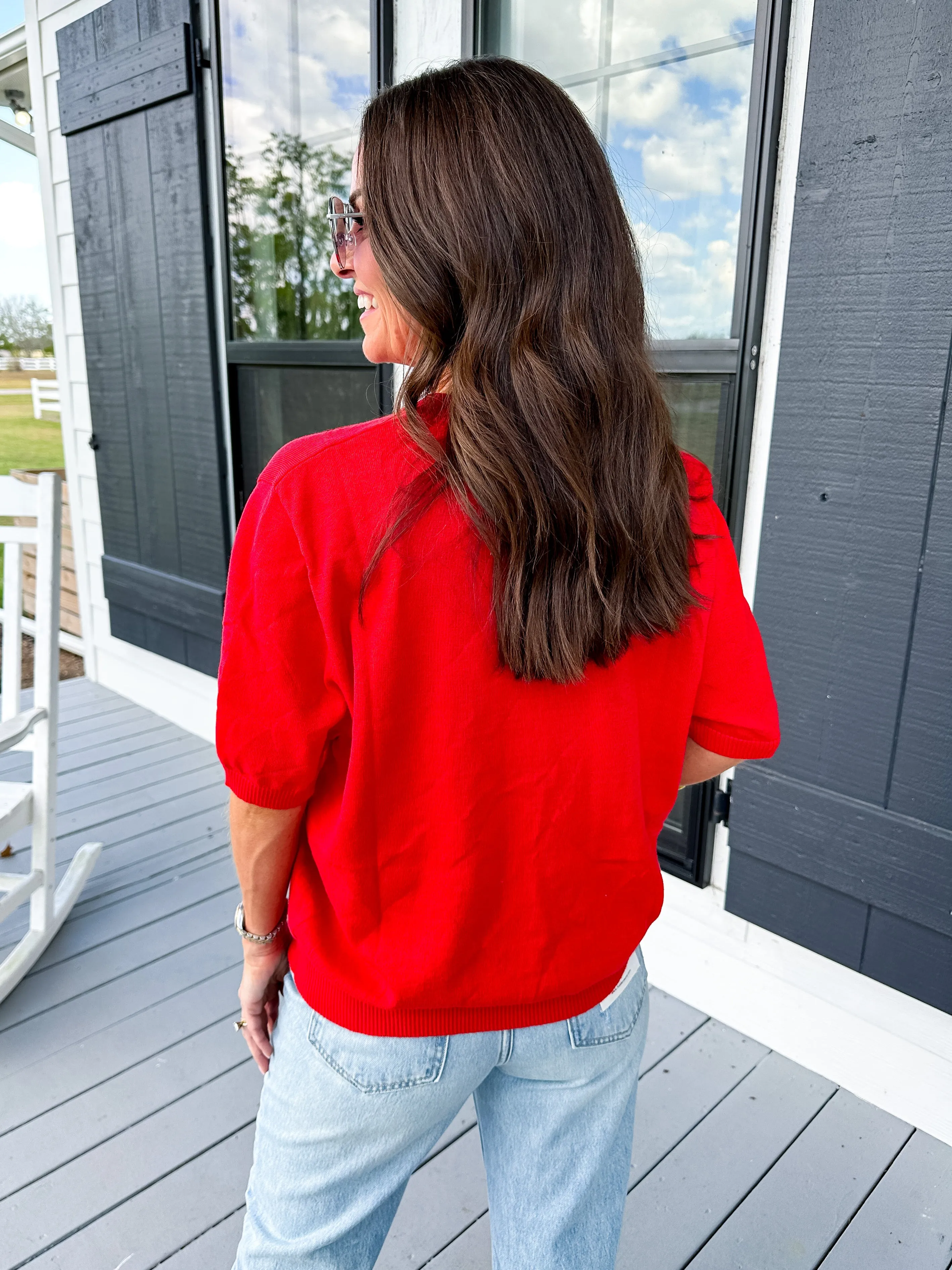 GAMEDAY Sweater in Red