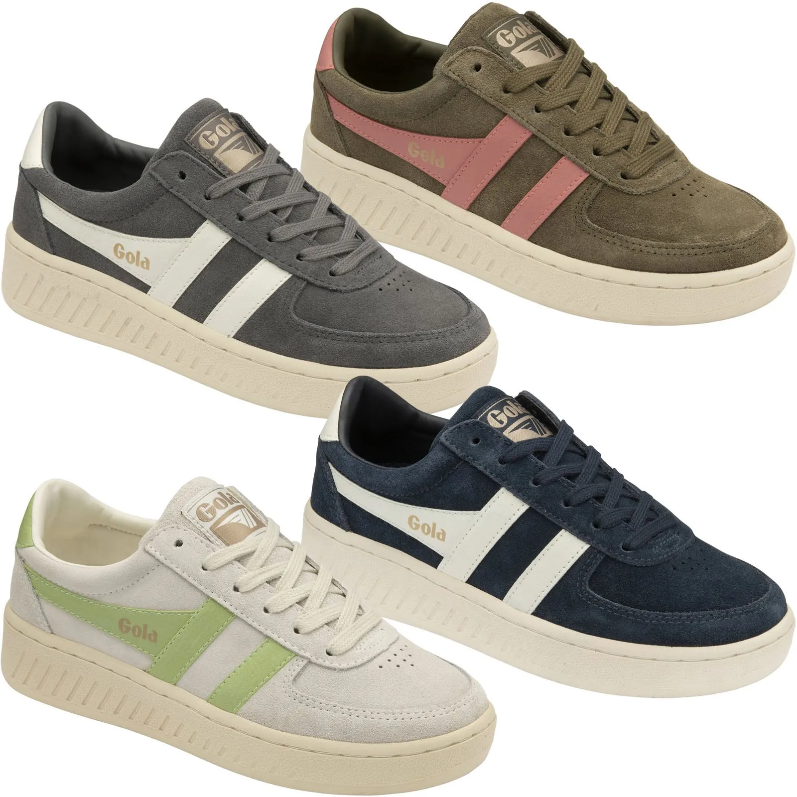 Gola Womens Grandslam Suede Retro Trainers