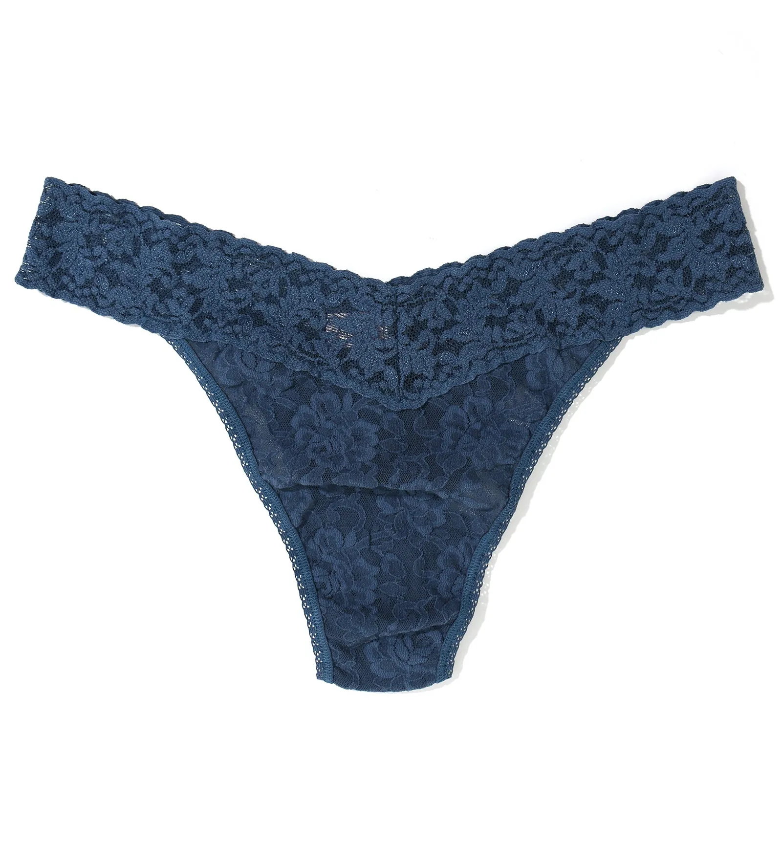 Hanky Panky Signature Lace Original Rise Thong (4811P) - Deep Water