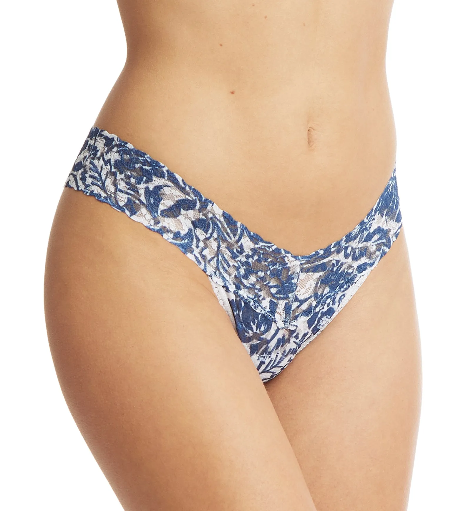 Hanky Panky Signature Lace Printed Low Rise Thong (PR4911P) - Sketchbook Floral