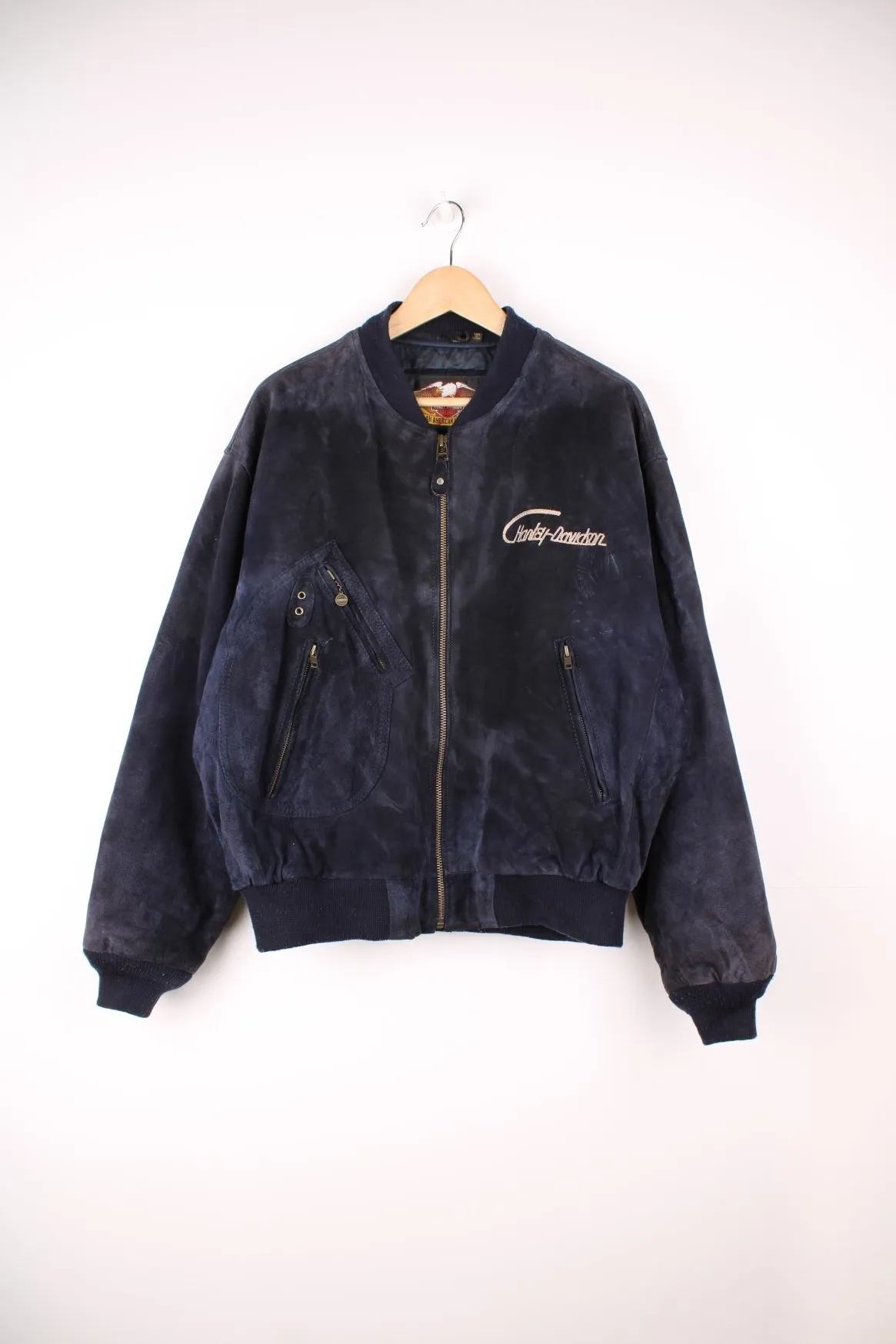 Harley-Davidson Suede Bomber Jacket