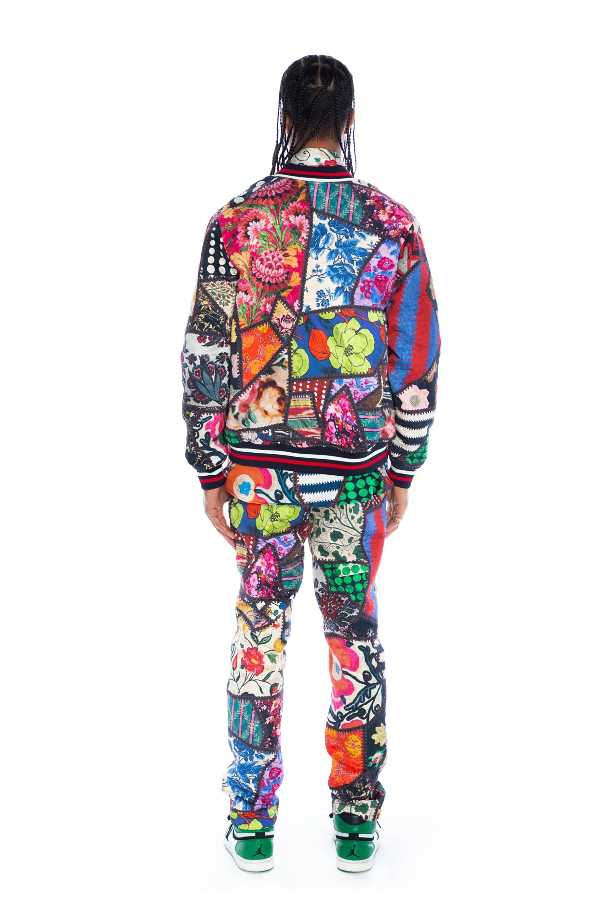 'HOTCH POTCH CRAZY QUILT' BOMBER JACKET