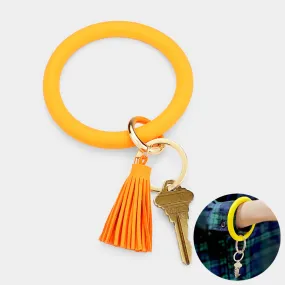 iLLASPARKZ Suede Tassel Silicone Key Ring /Bracelet