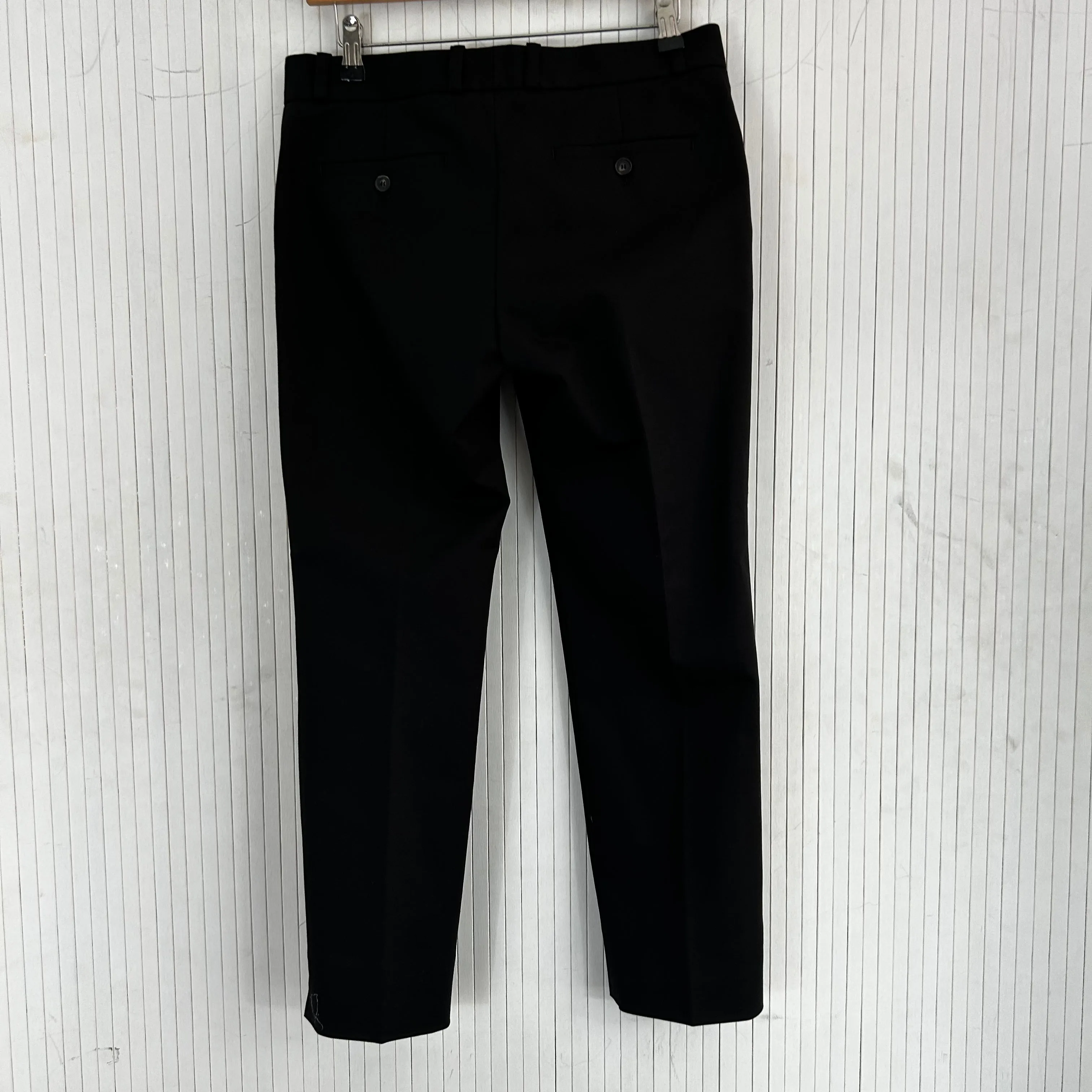 Joseph Brand New 215 Black Double Faced Cotton Bing Court Pants S