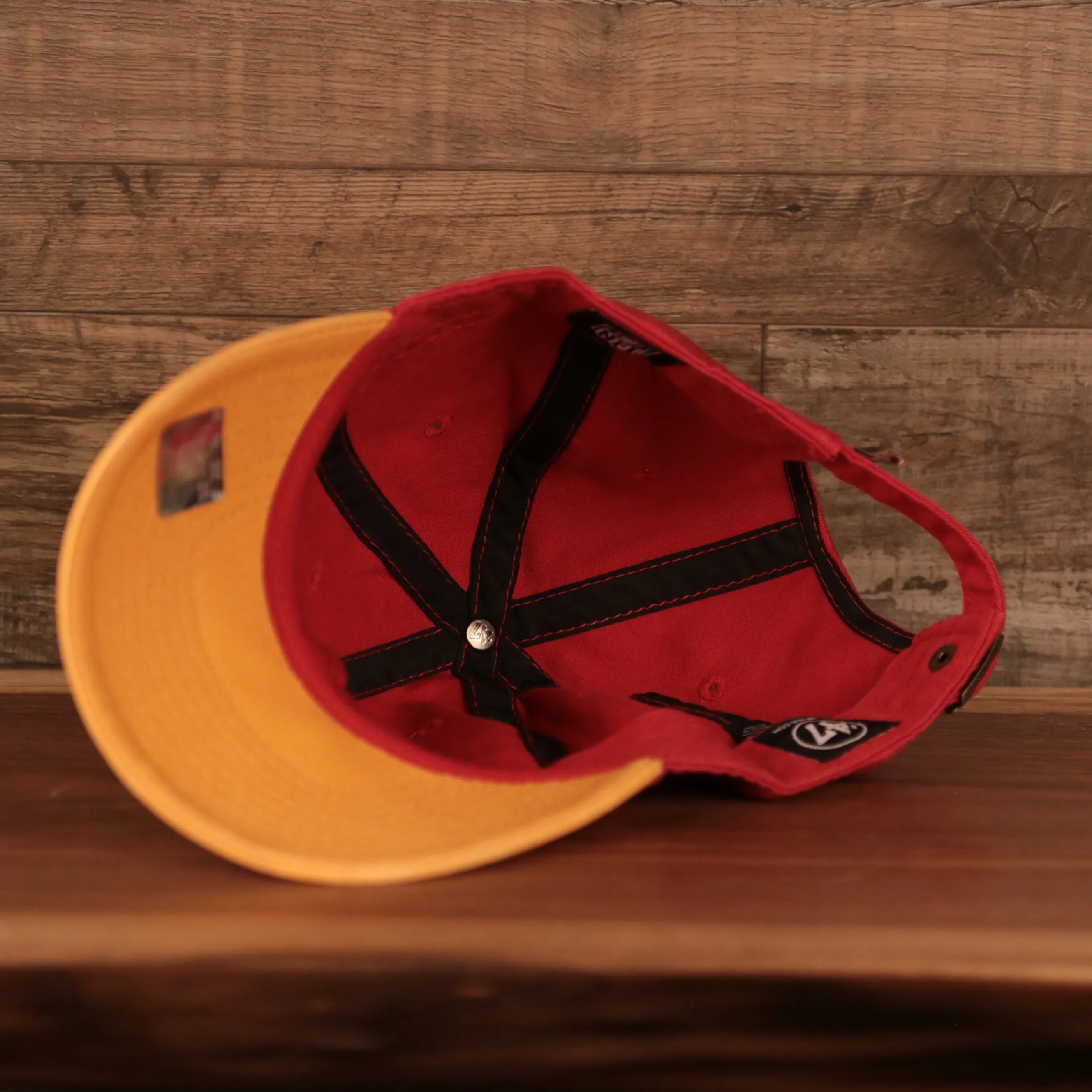 Kansas City Chiefs Yellow & Red Adjustable Dad Hat