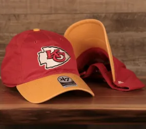 Kansas City Chiefs Yellow & Red Adjustable Dad Hat