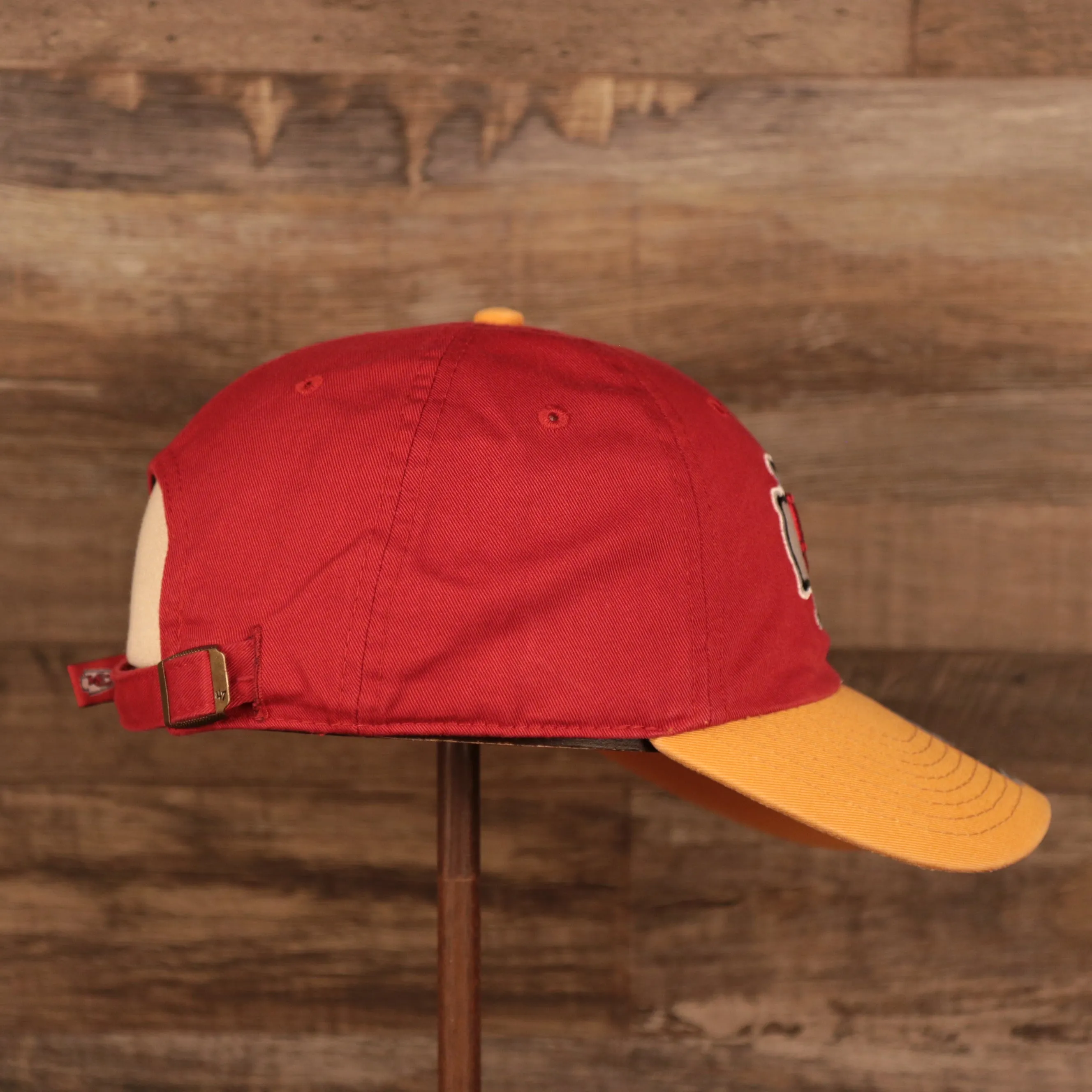 Kansas City Chiefs Yellow & Red Adjustable Dad Hat