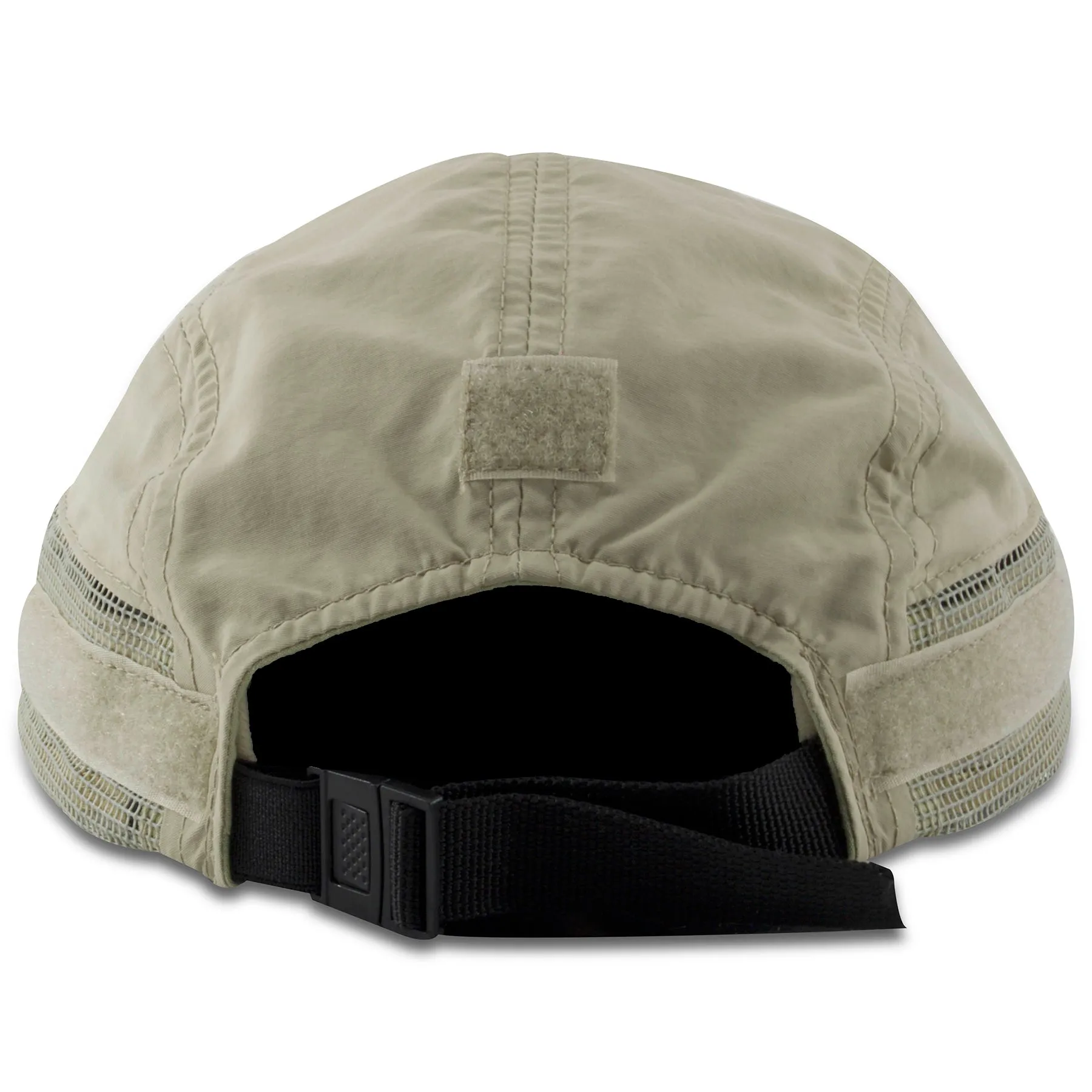 Khaki Supplex Big Brim Mesh-Back Ball Cap