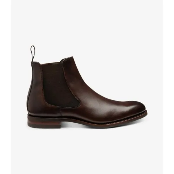 Loake Mens Wareing Chelsea Boot in Dark Brown