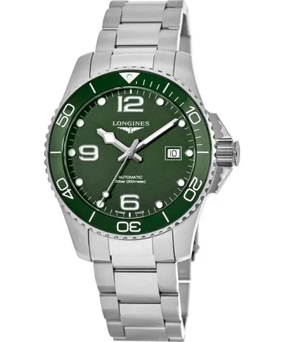 Longines HydroConquest Automatic Green Dial Steel Men's Watch L3.781.4.06.6