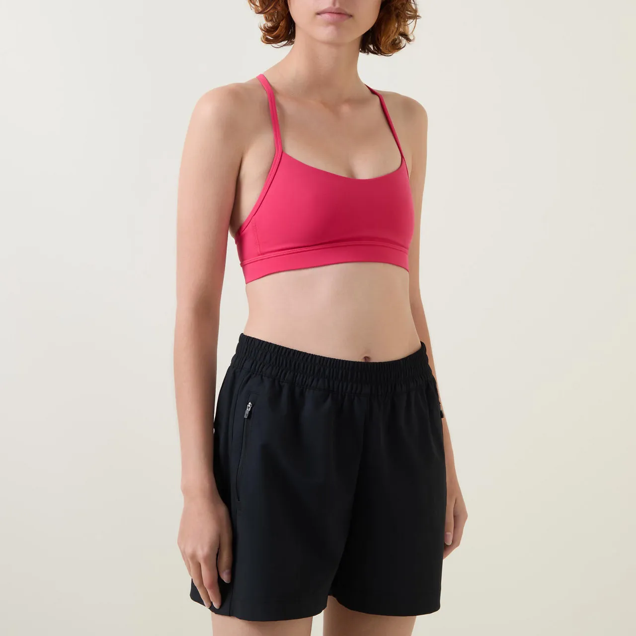 LULULEMON Flow Y Nulu Sports Bra - Red