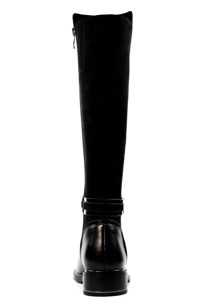 Lunar GLX006 Cathy long boot in black