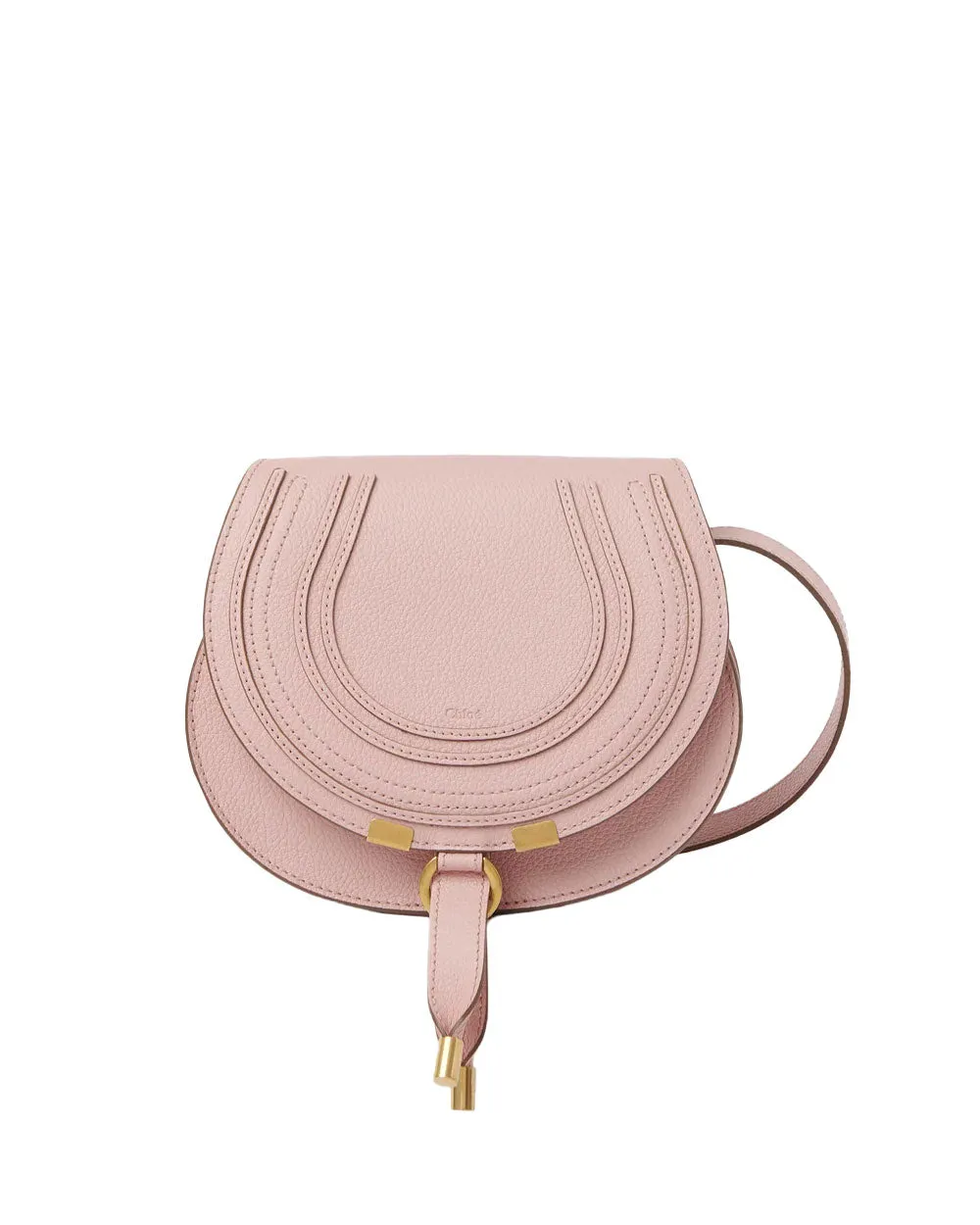 Marcie Small Saddle Bag in Blossom Pink