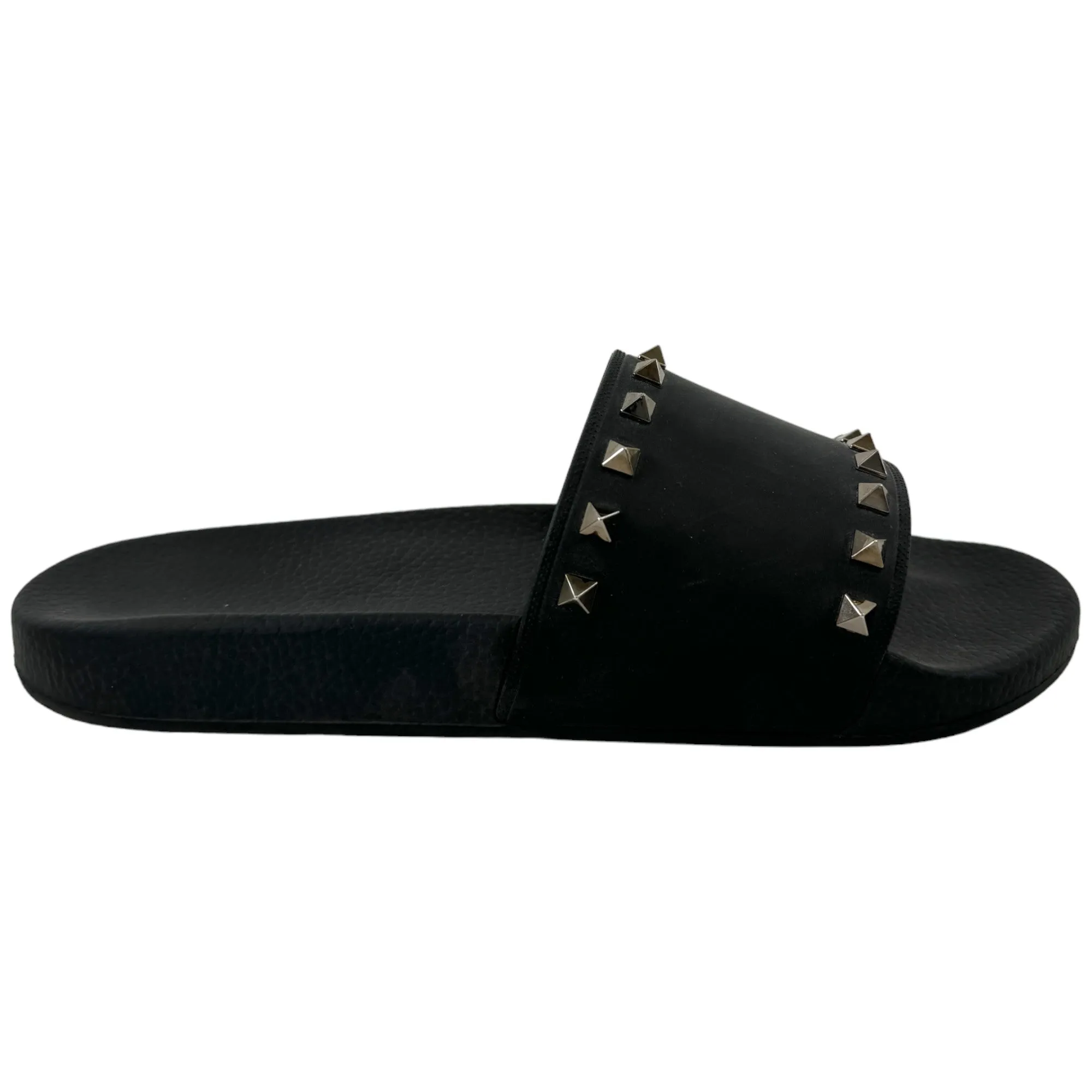 Men's Rockstud Slides Black Size EU 43 / UK 9