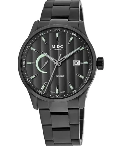 Mido Multifort Power Reserve Anthracite Dial Black Steel Men's Watch M038.424.33.061.00