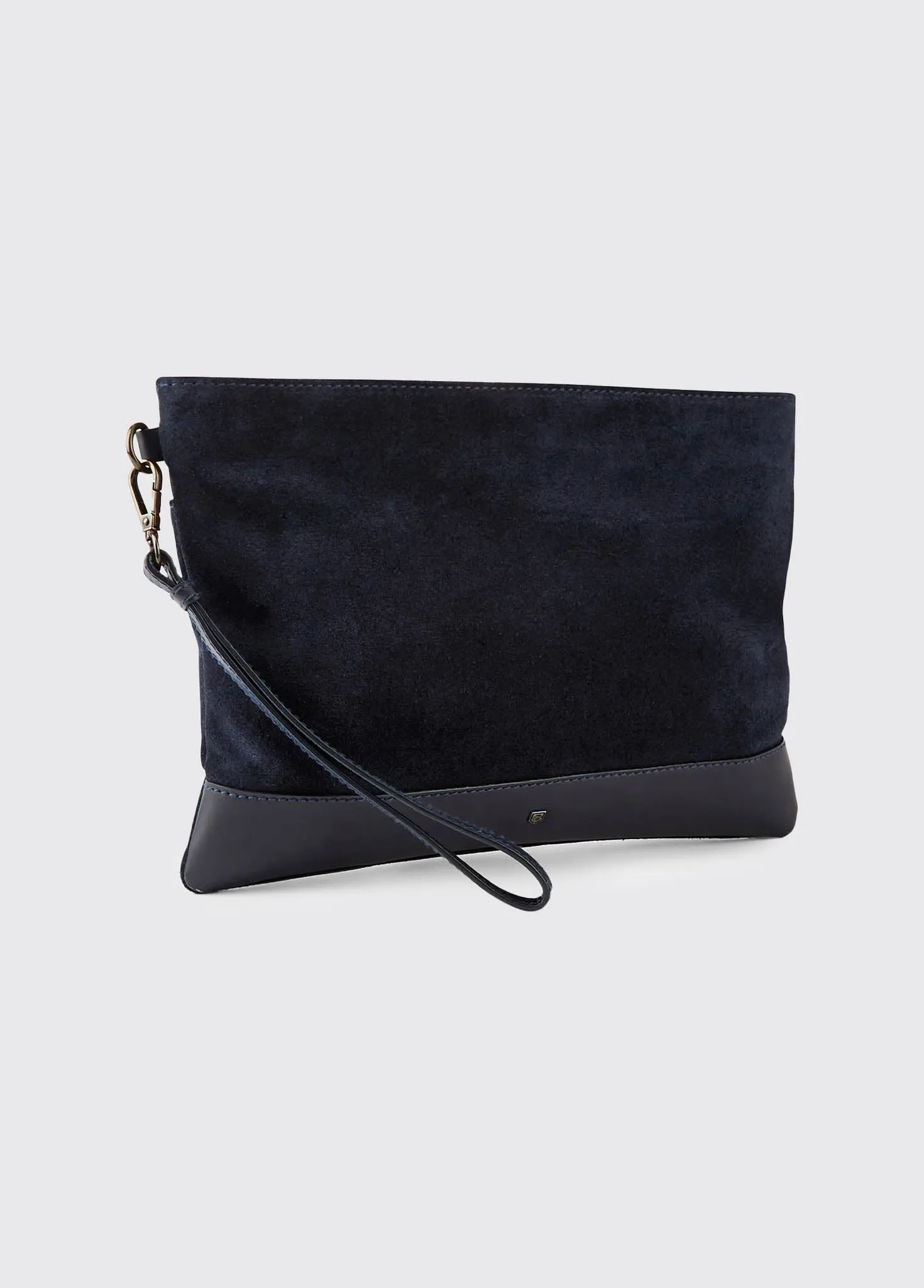 Millymount Ladies Suede Clutch - French Navy