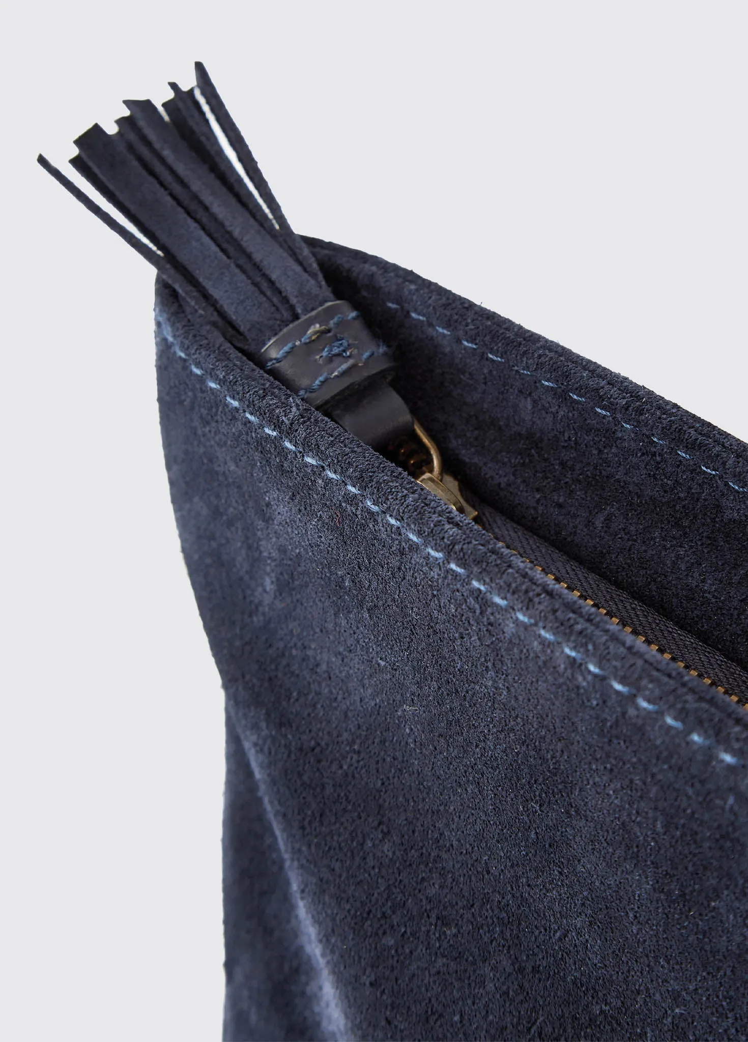 Millymount Ladies Suede Clutch - French Navy