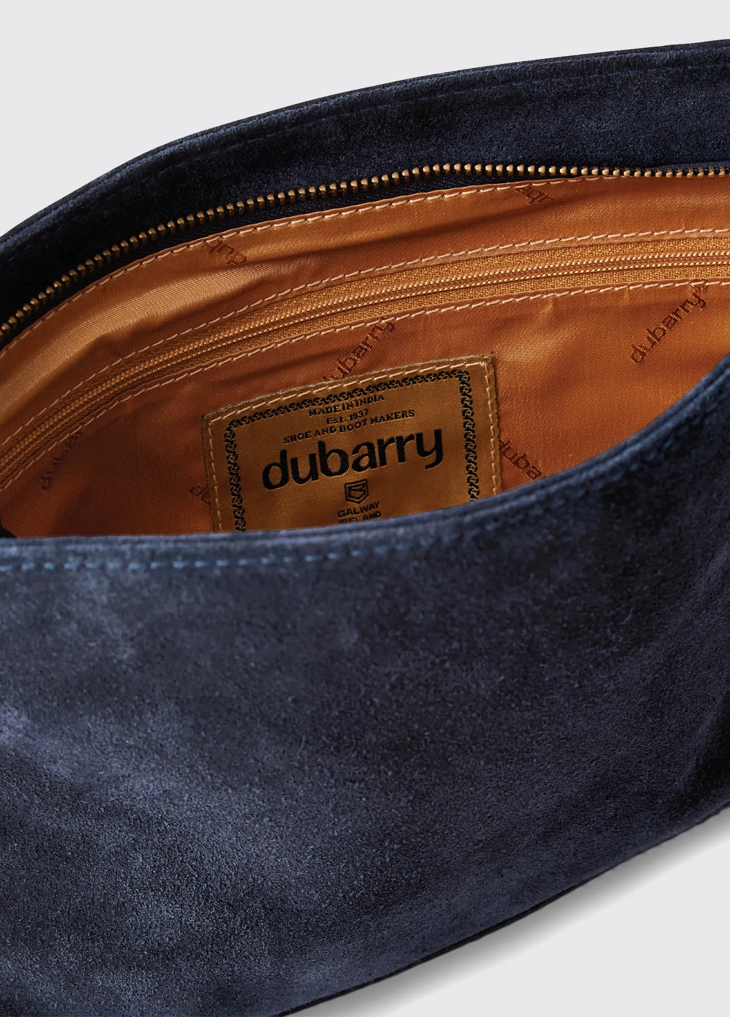 Millymount Ladies Suede Clutch - French Navy