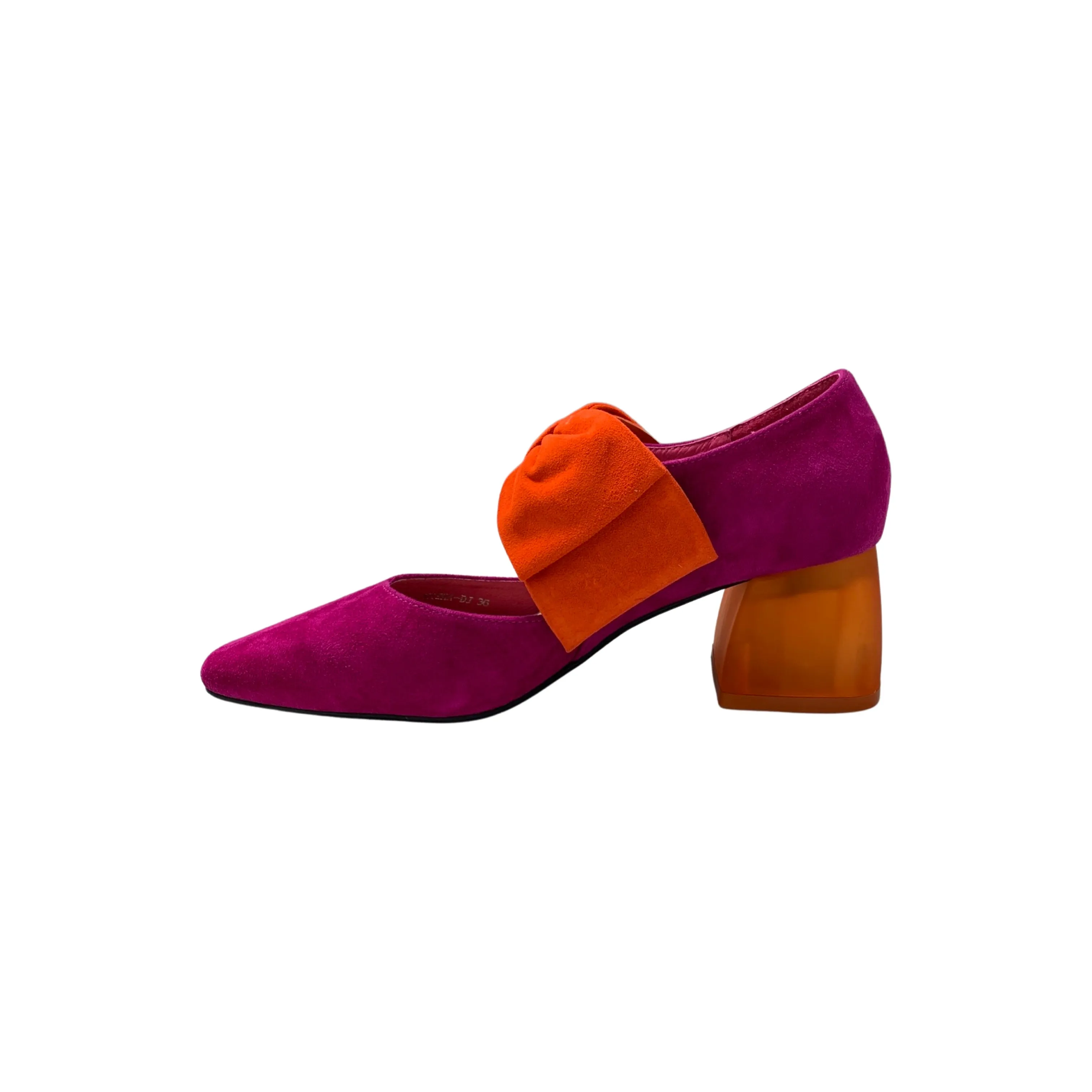 Misha Fuchsia/Orange Suede Pump