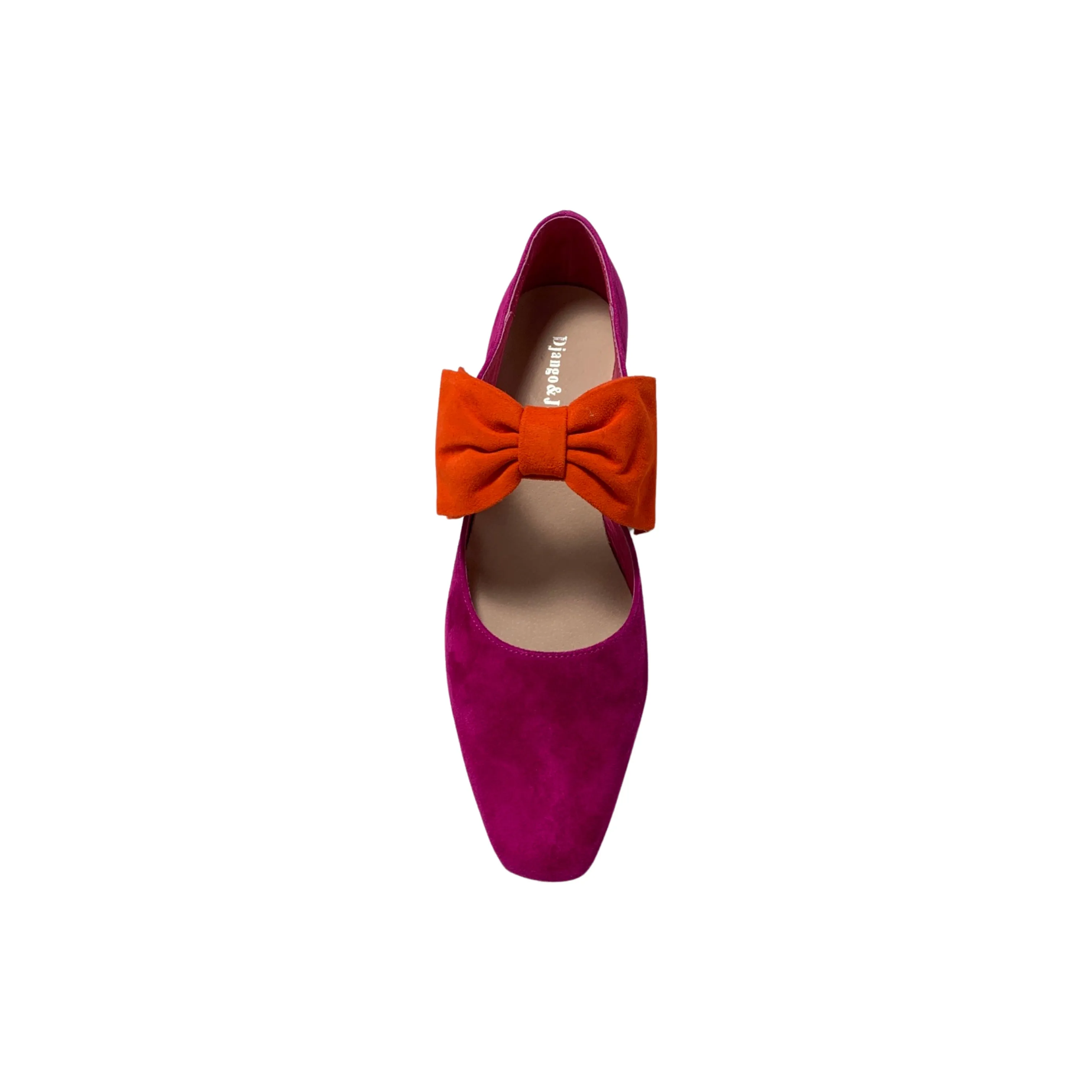 Misha Fuchsia/Orange Suede Pump