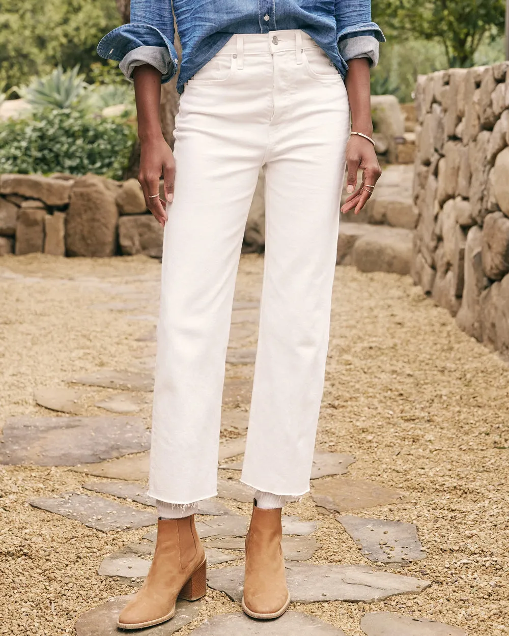 Monaghan Mom Jean in Cream