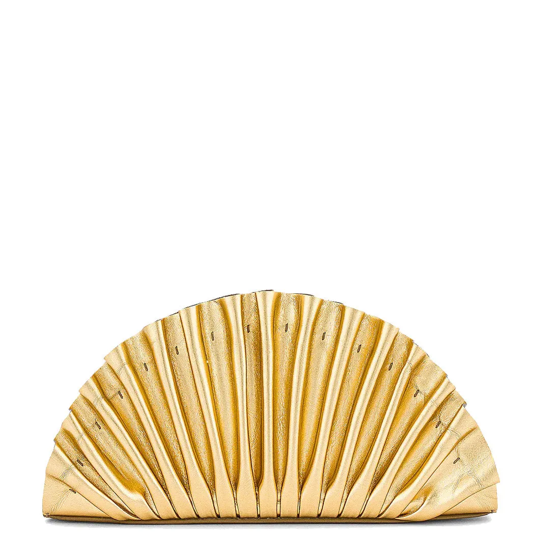 Nala Fan Clutch, Gold