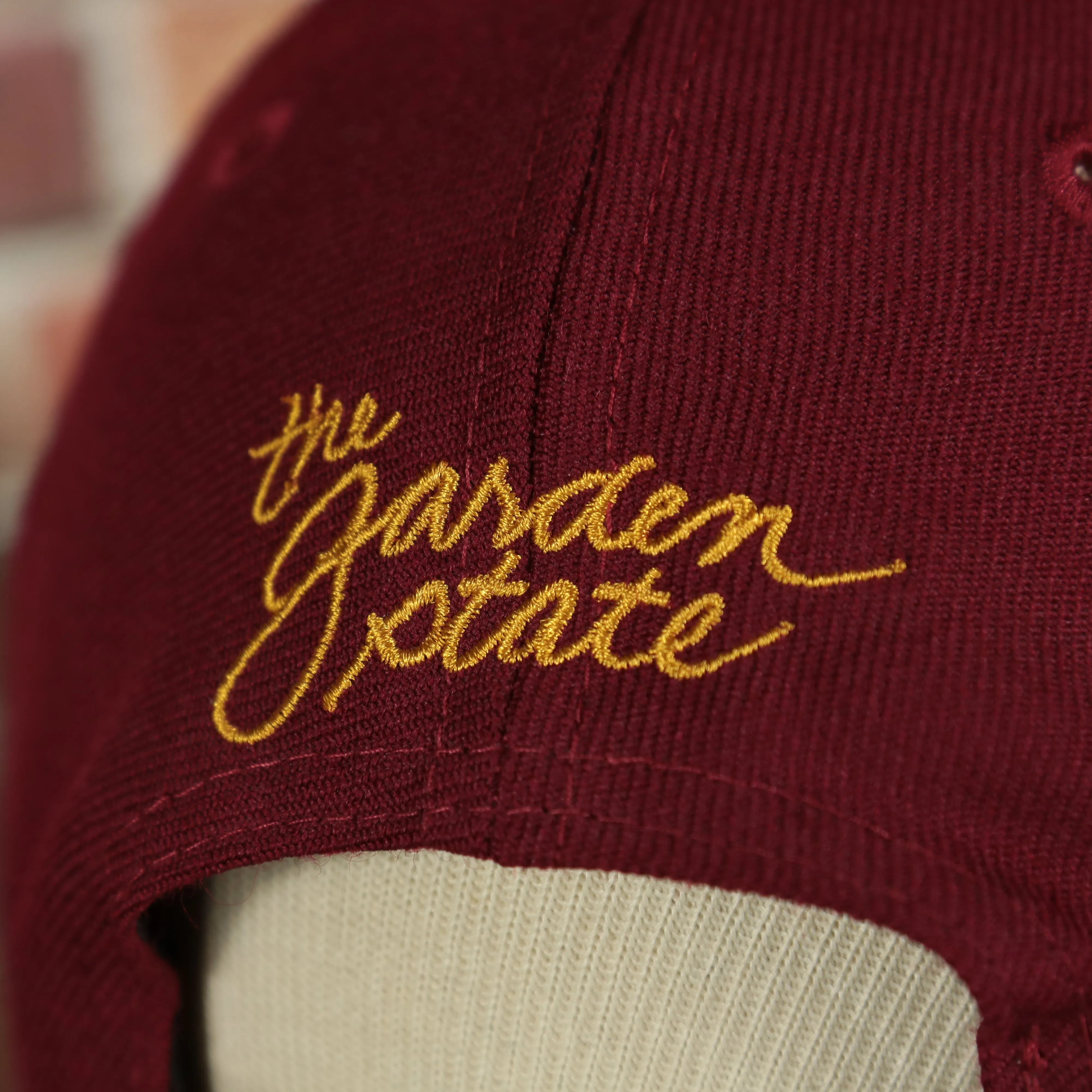 New Jersey NJ Hat | New Jersey Garden State 9Fifty Gray Bottom Snapback Hat | Maroon / Gold *DISCOLORED