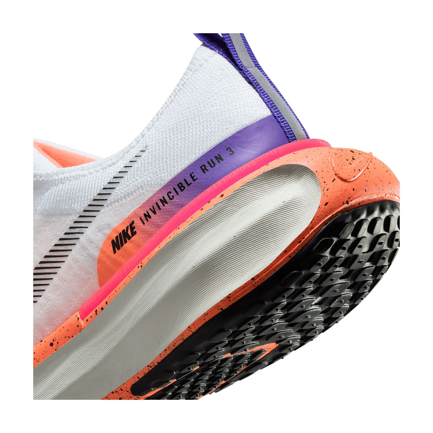 Nike Zoomx Invincible Run Flyknit 3  White/Black/Bright Mango/Hyper Pink