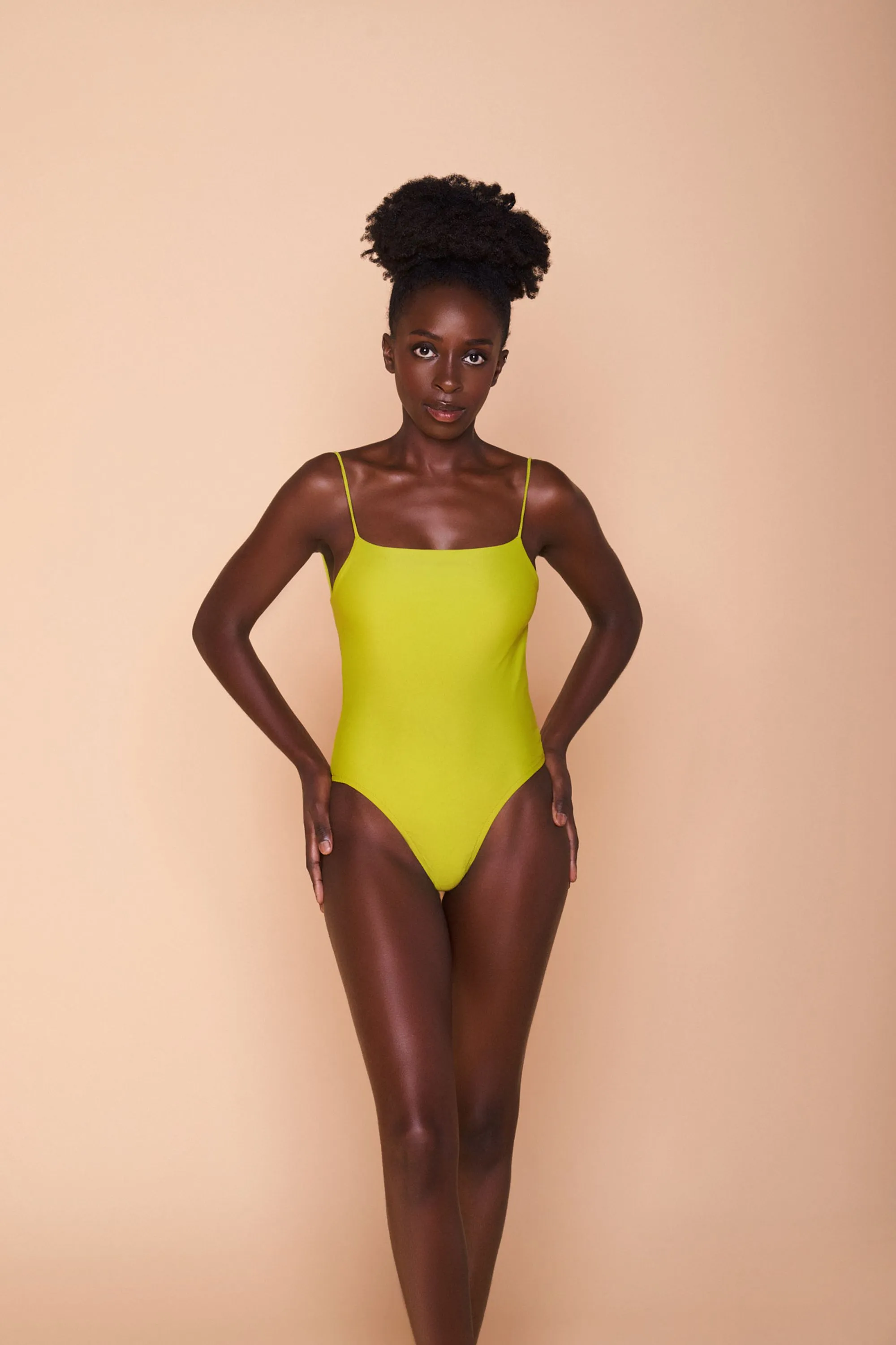 Nirvilli one-piece swimming costume - Atomic green