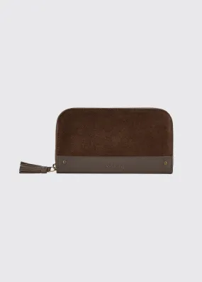 Northbrook Ladies Suede Purse - Cigar