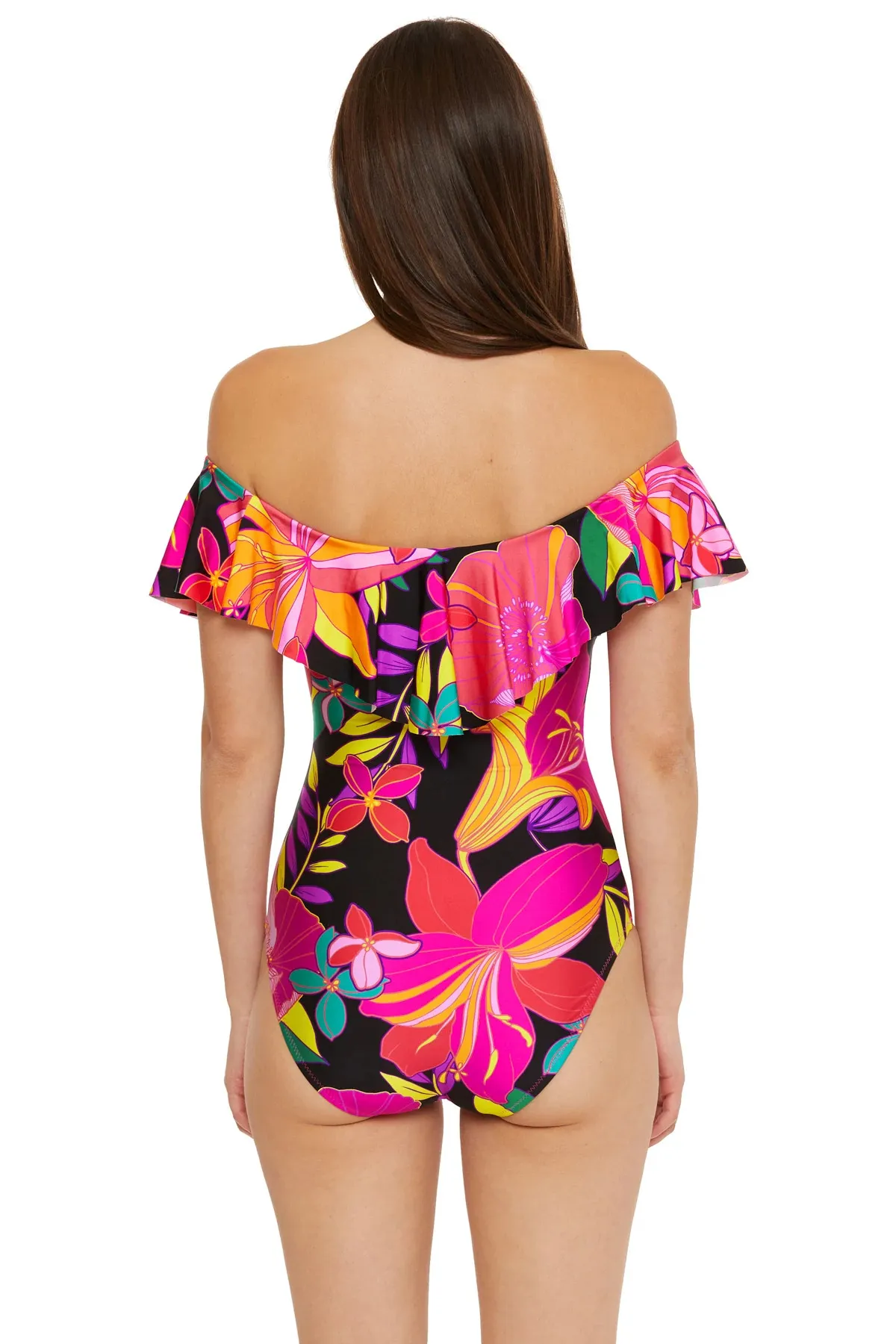 Off-The-Shoulder One Piece Swimsuit