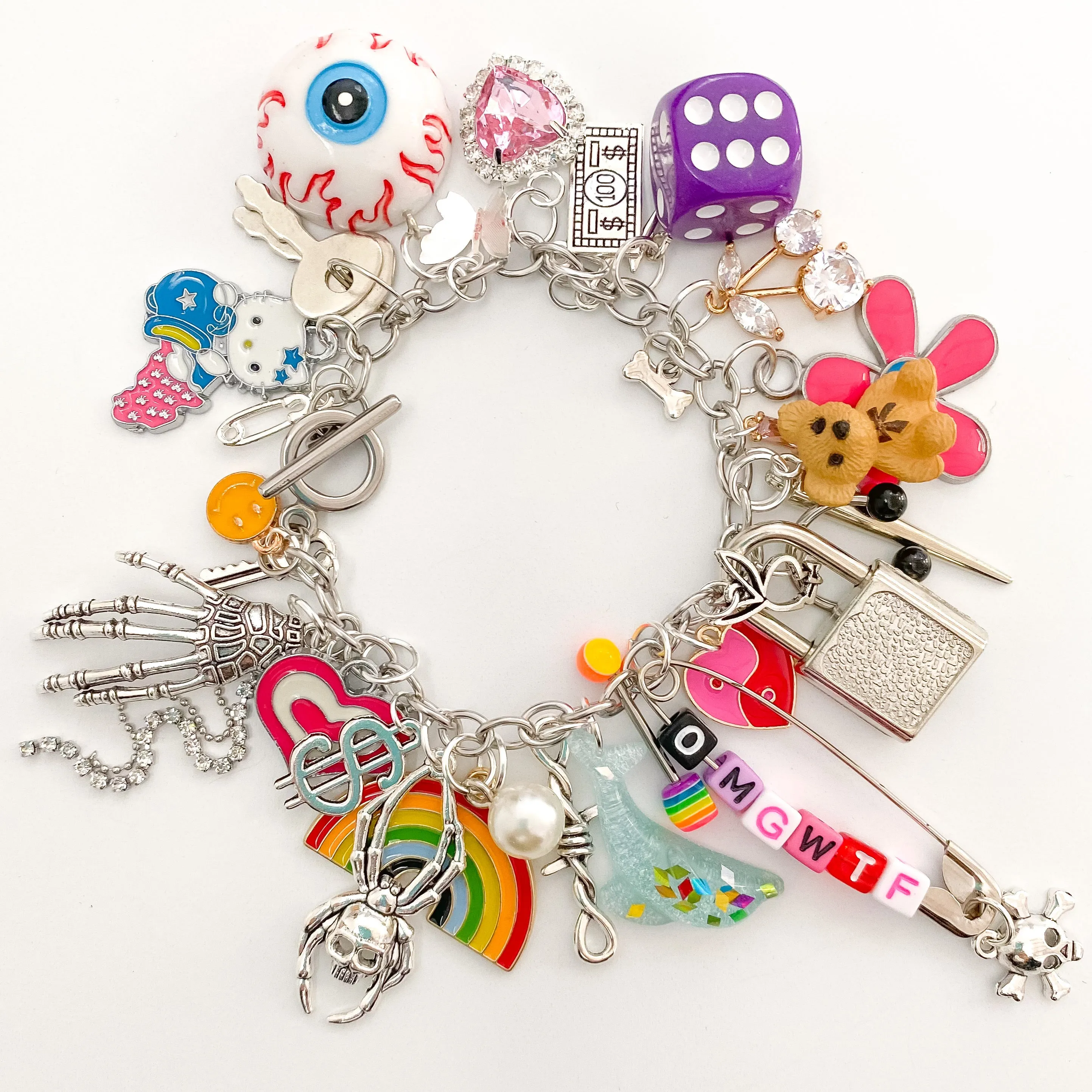 OMG WTF Charm Bracelet