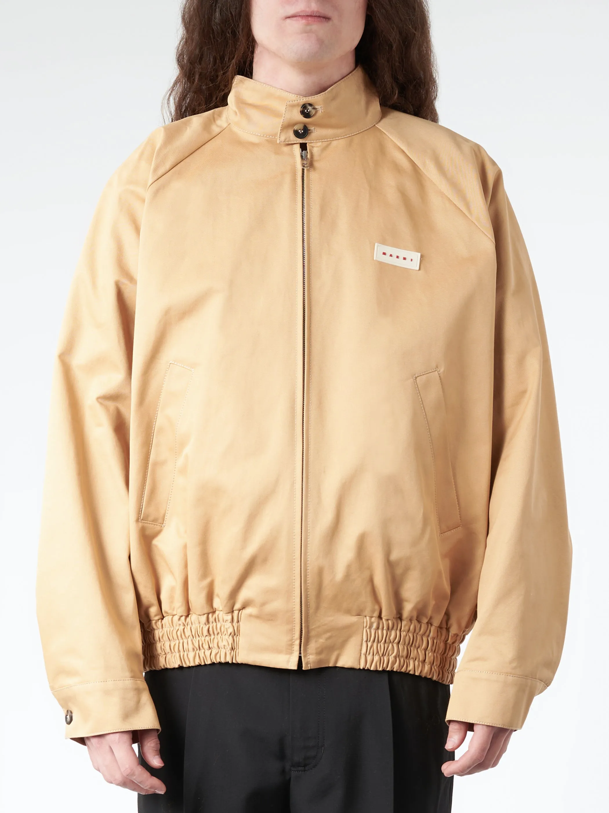 Organic Gabardine Oversized Bomber