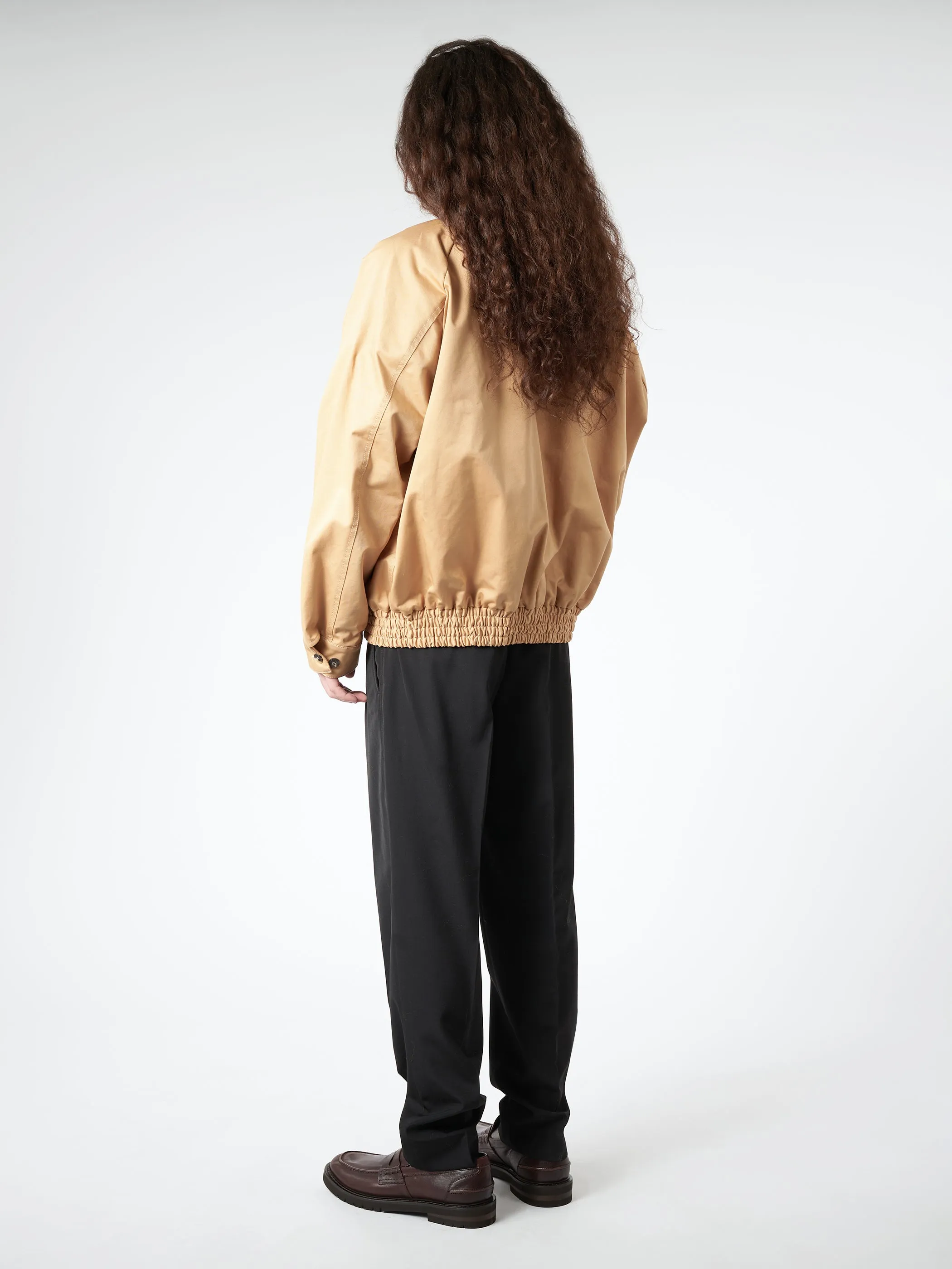 Organic Gabardine Oversized Bomber