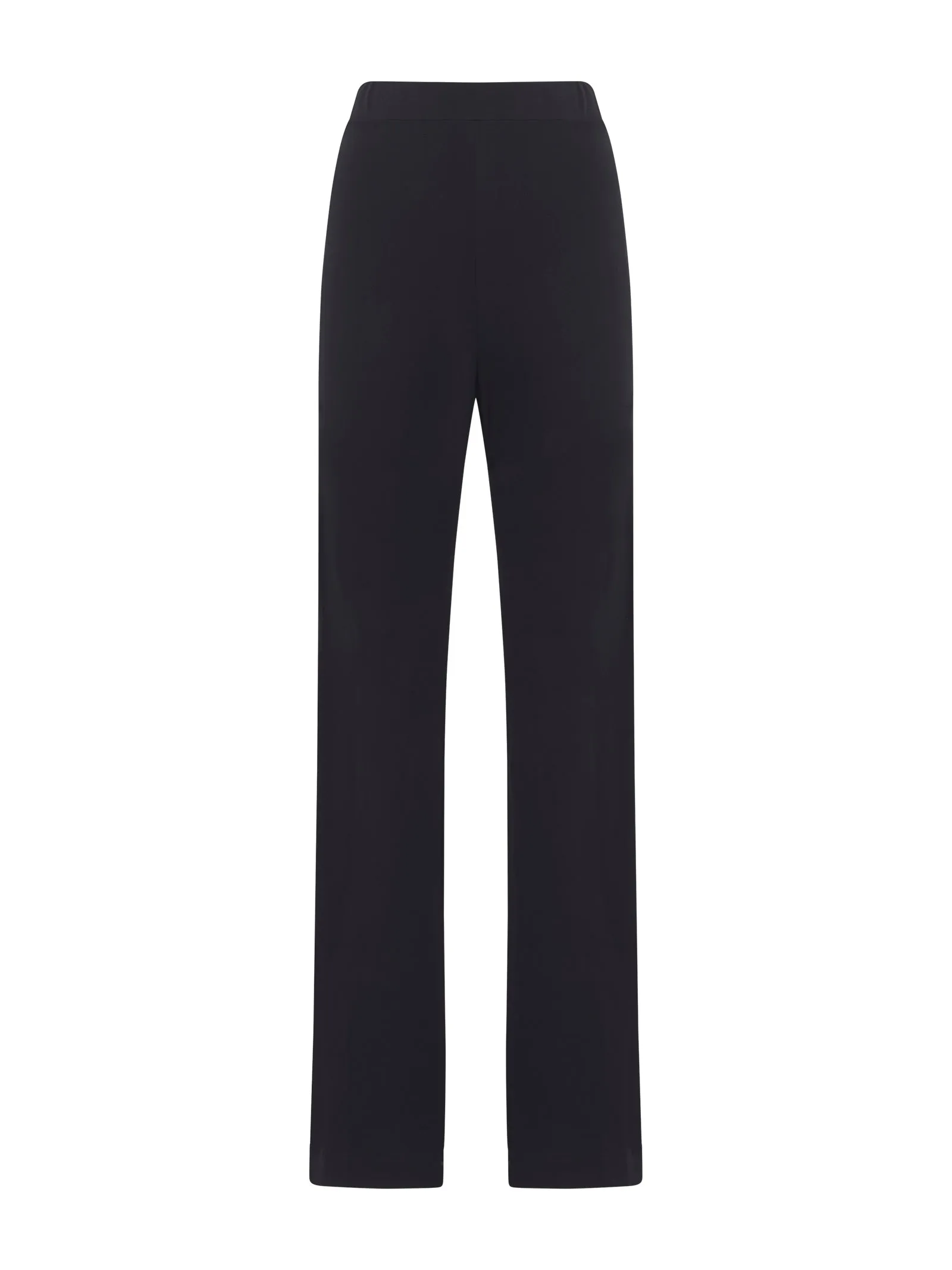 Pantalone a palazzo in Crêpe Satin - Nero