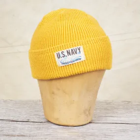 Papa Nui Cap Co. General Issue Operation Deep Freeze Wool Watch Cap Yellow