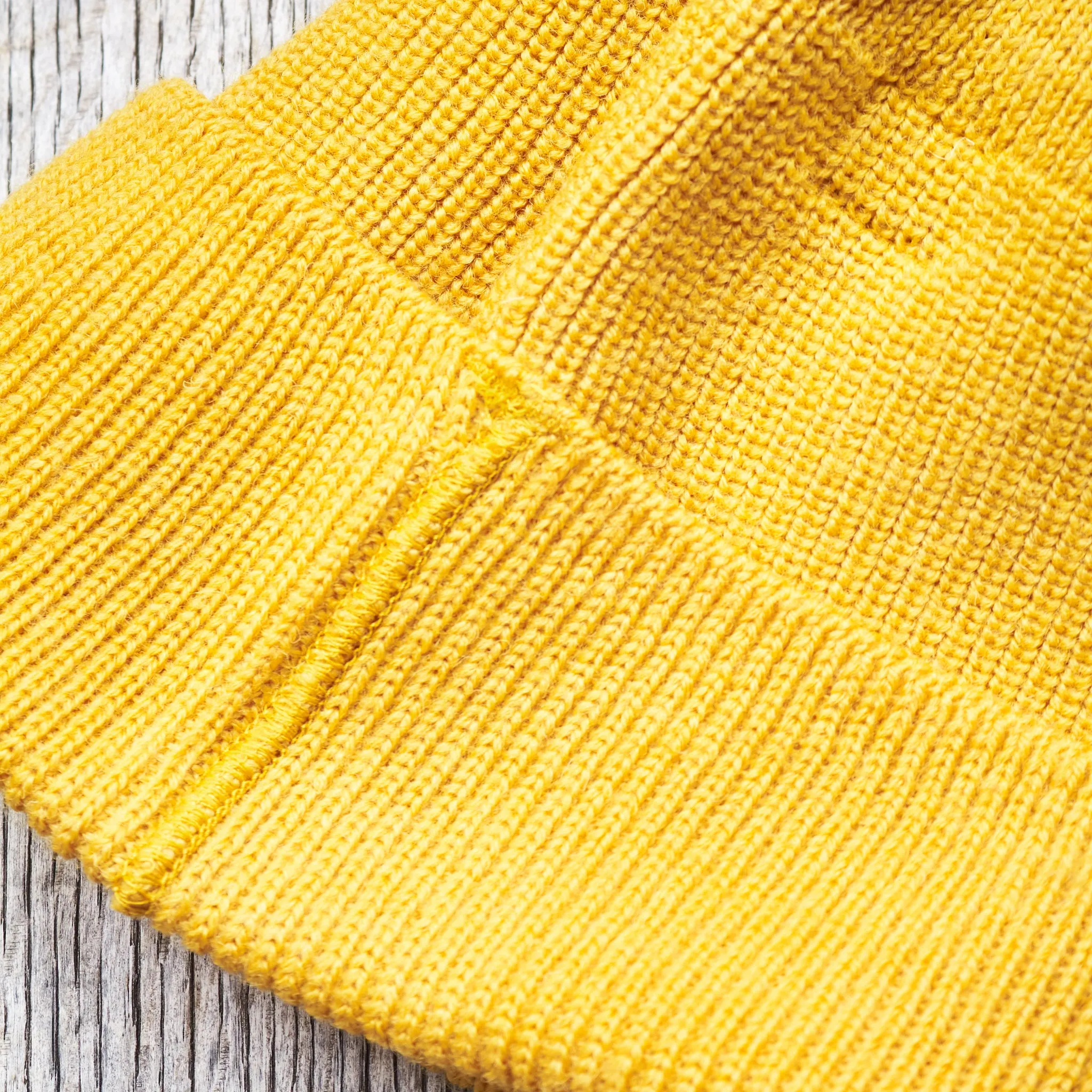 Papa Nui Cap Co. General Issue Operation Deep Freeze Wool Watch Cap Yellow