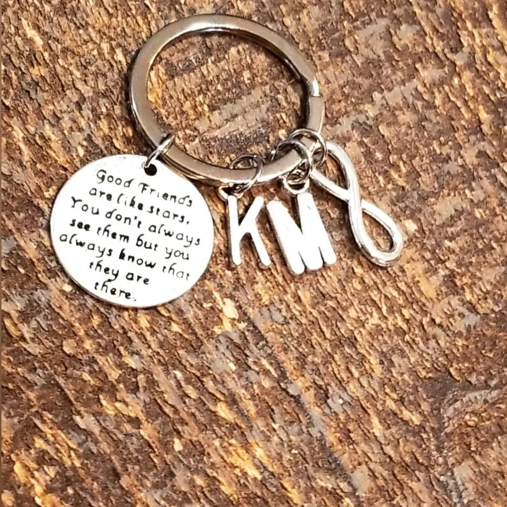 Personalized Friendship Keychain