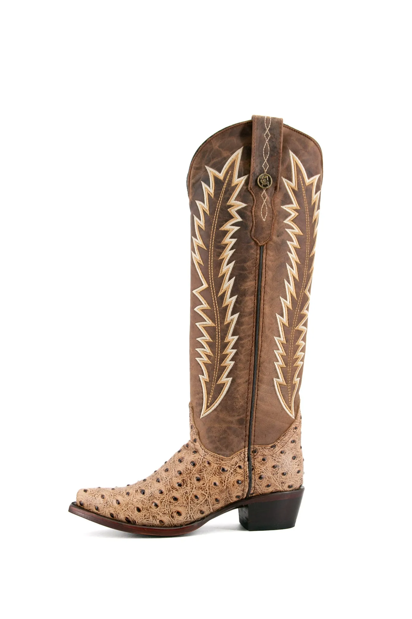 Presley Ostrich Tall Snip Toe Cowgirl Boot FINAL SALE