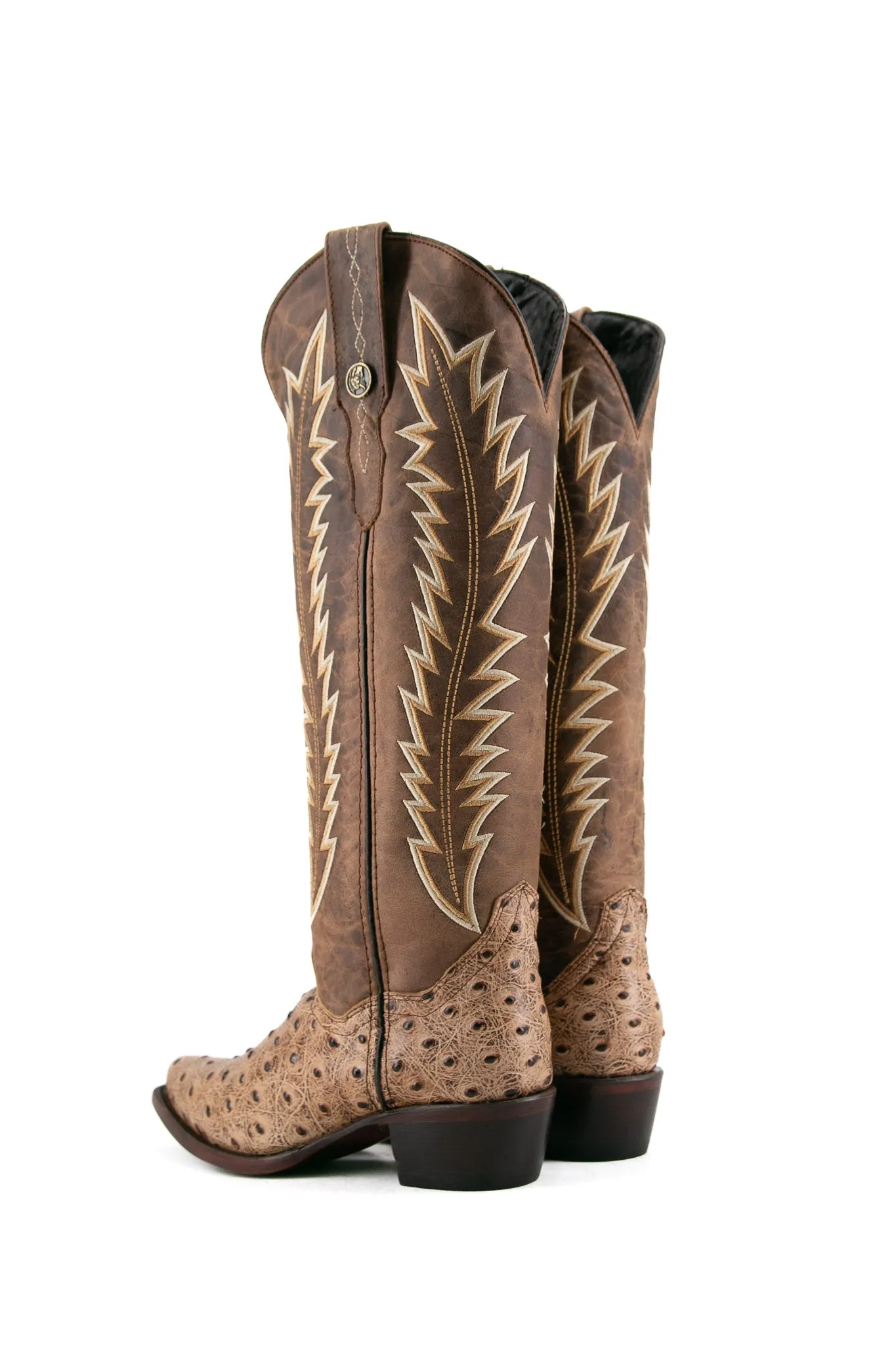 Presley Ostrich Tall Snip Toe Cowgirl Boot FINAL SALE