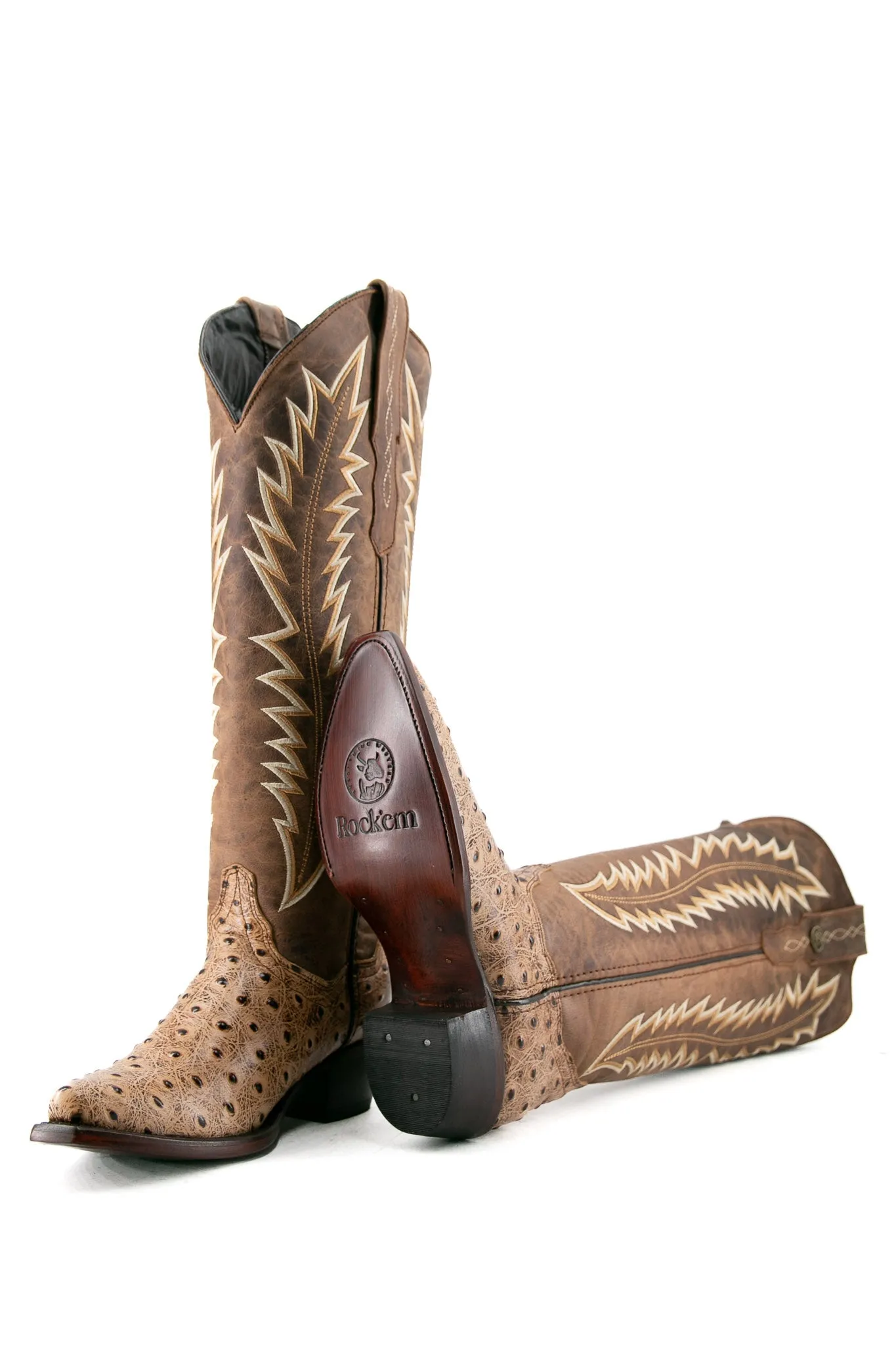 Presley Ostrich Tall Snip Toe Cowgirl Boot FINAL SALE