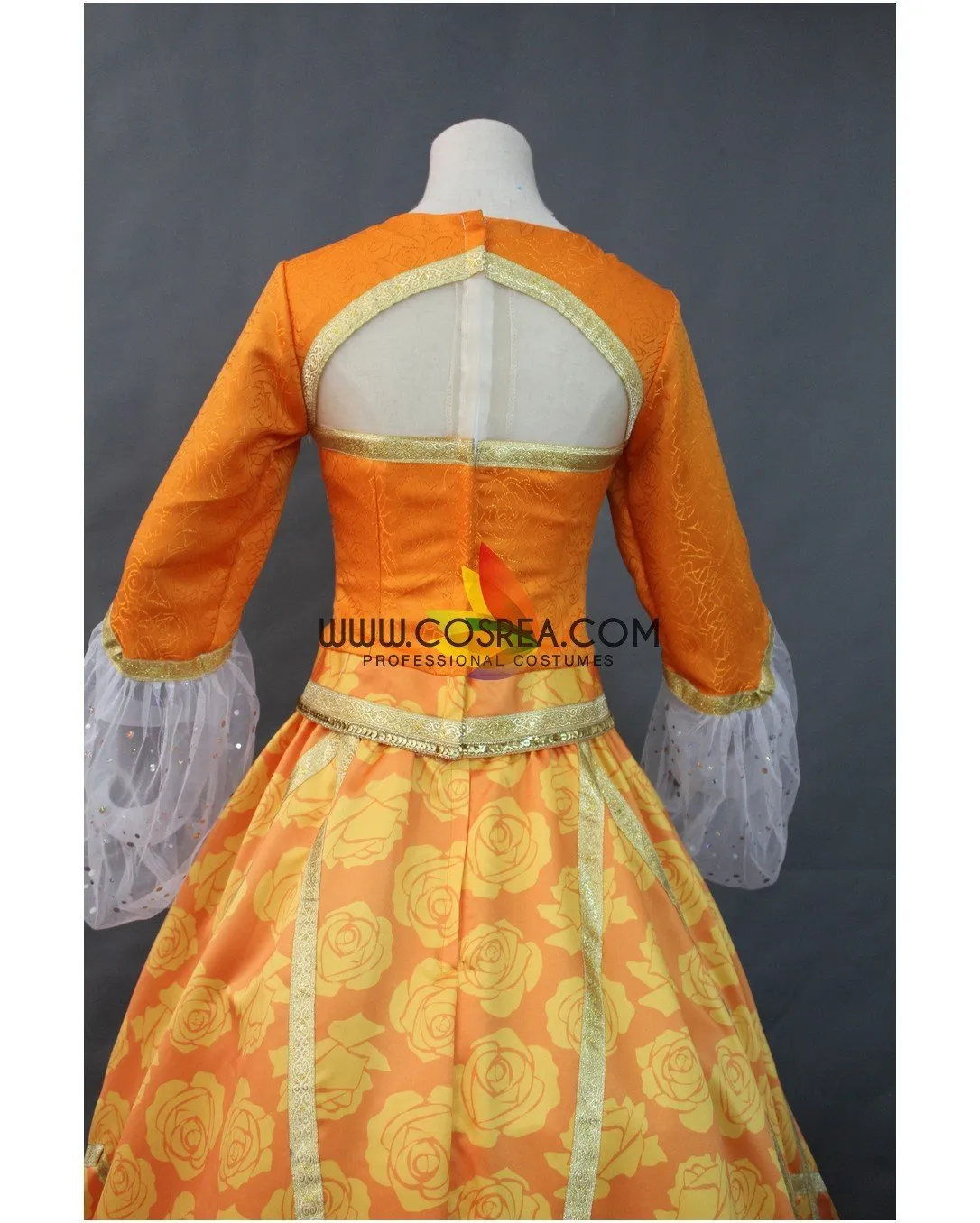 Princess Jasmine Orange Brocade Cosplay Costume