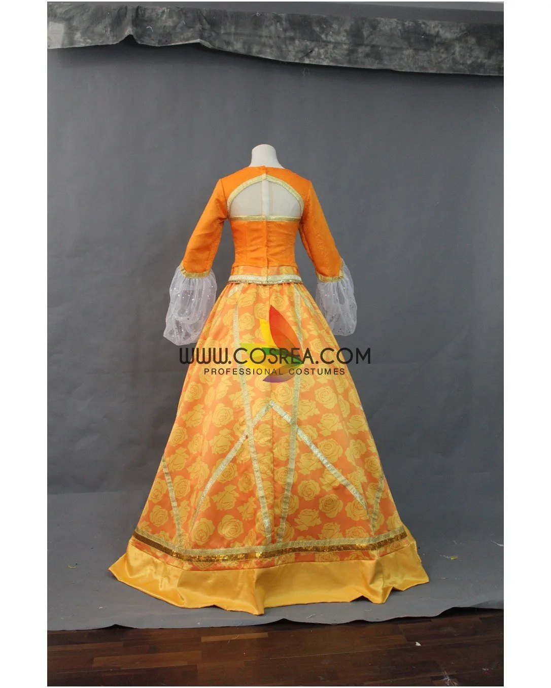 Princess Jasmine Orange Brocade Cosplay Costume